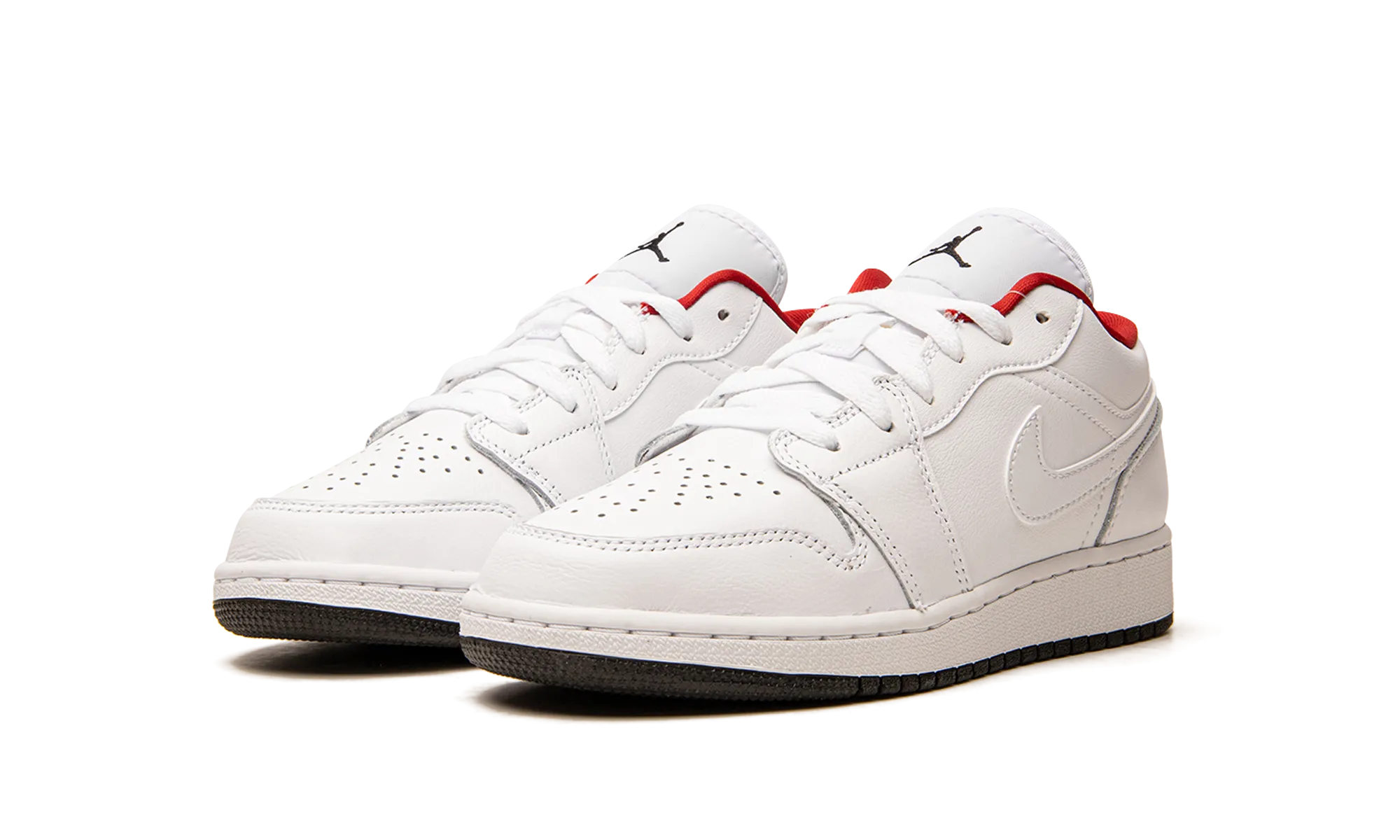 Moisture Management Air Jordan 1 Low GS "White / Red"