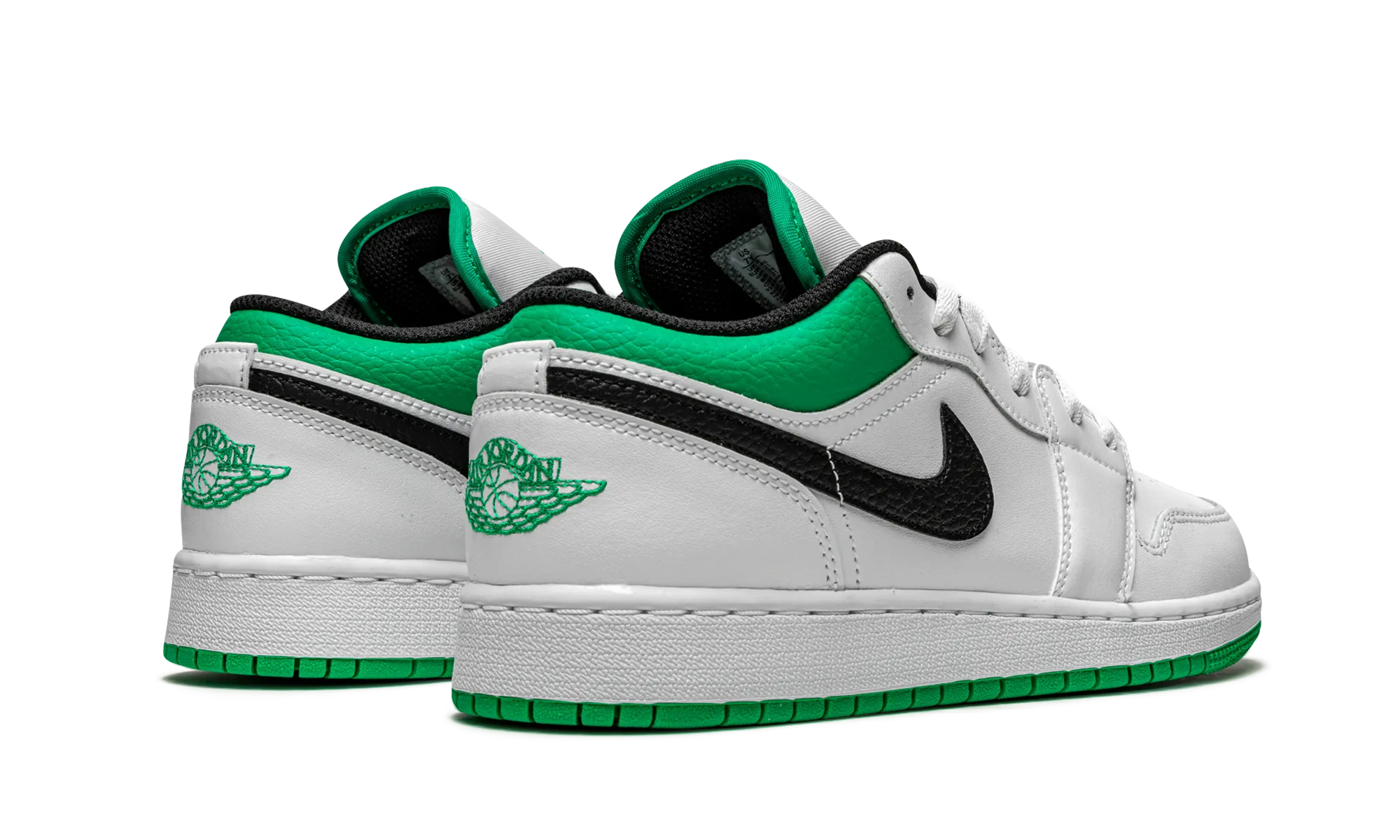 Air Jordan 1 Low GS "White / Stadium Green" Breathability Impact absorption