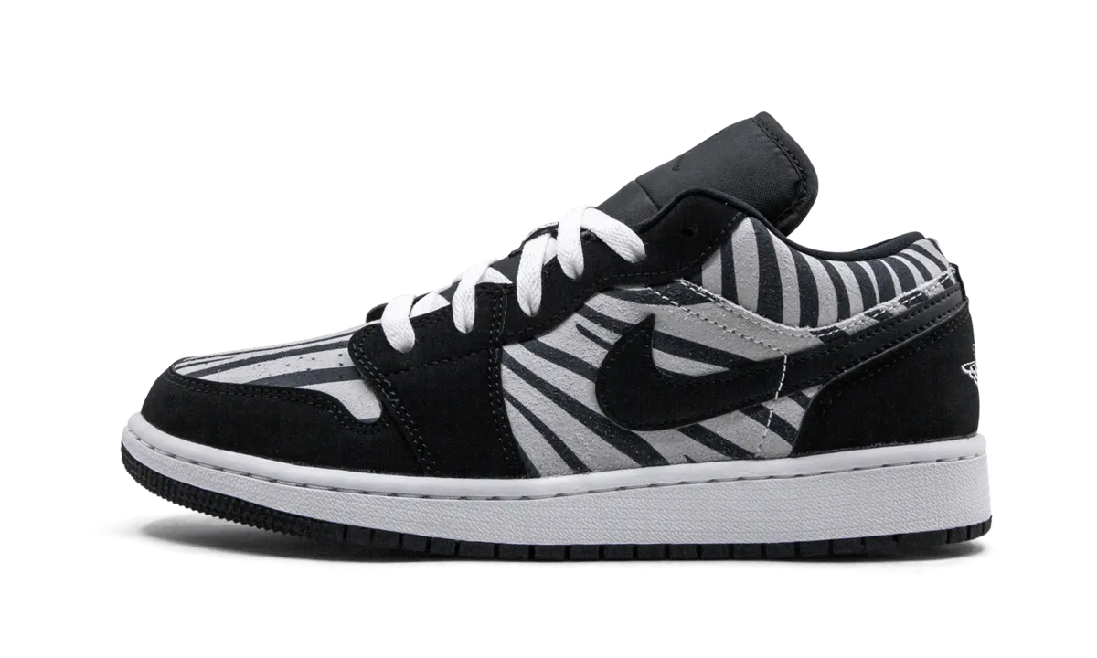 Air Jordan 1 Low GS "Zebra" Ventilation Hydrophobic Upper
