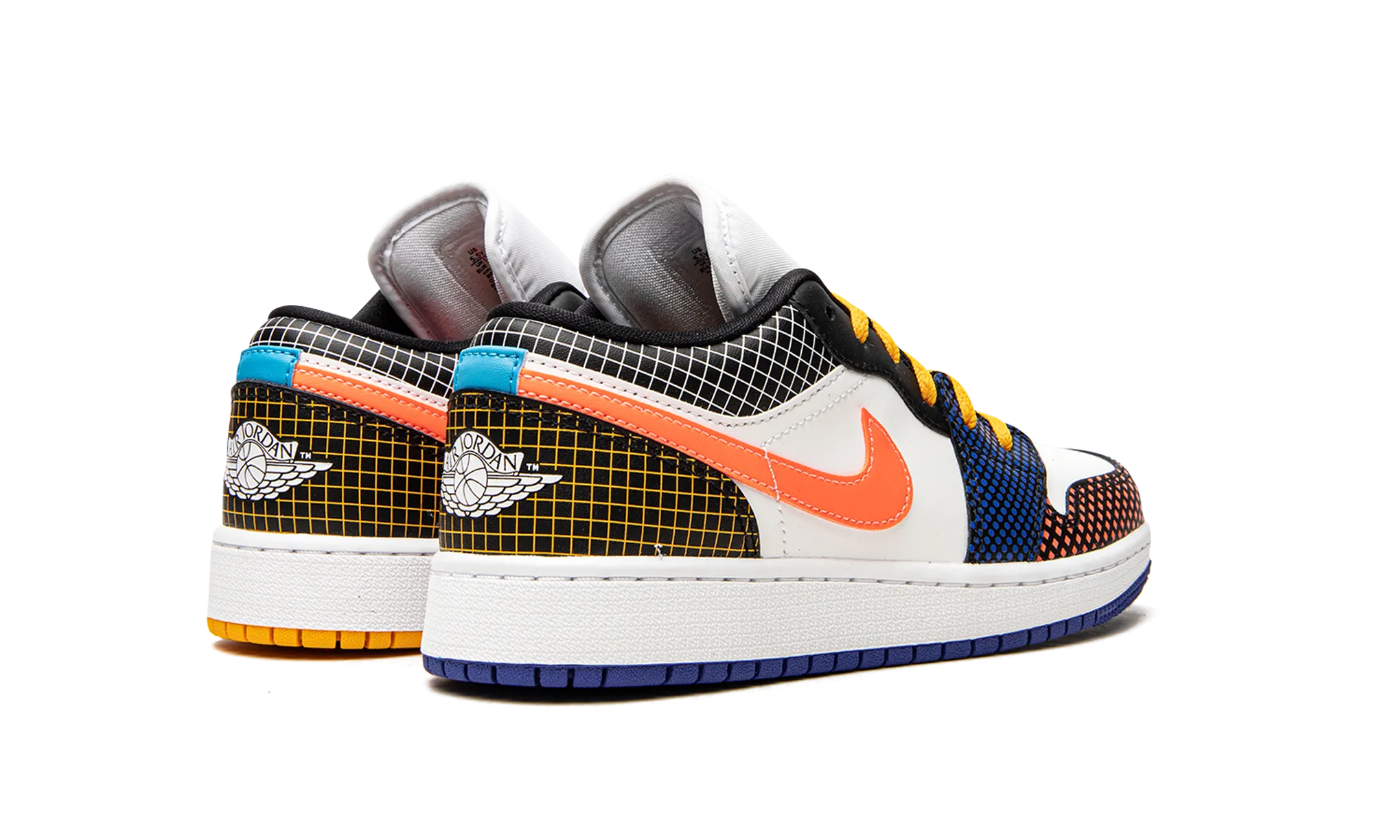 Smooth Upper Hyper Responsive Cushioning Air Jordan 1 Low MMD BS "Multicolor Grid"