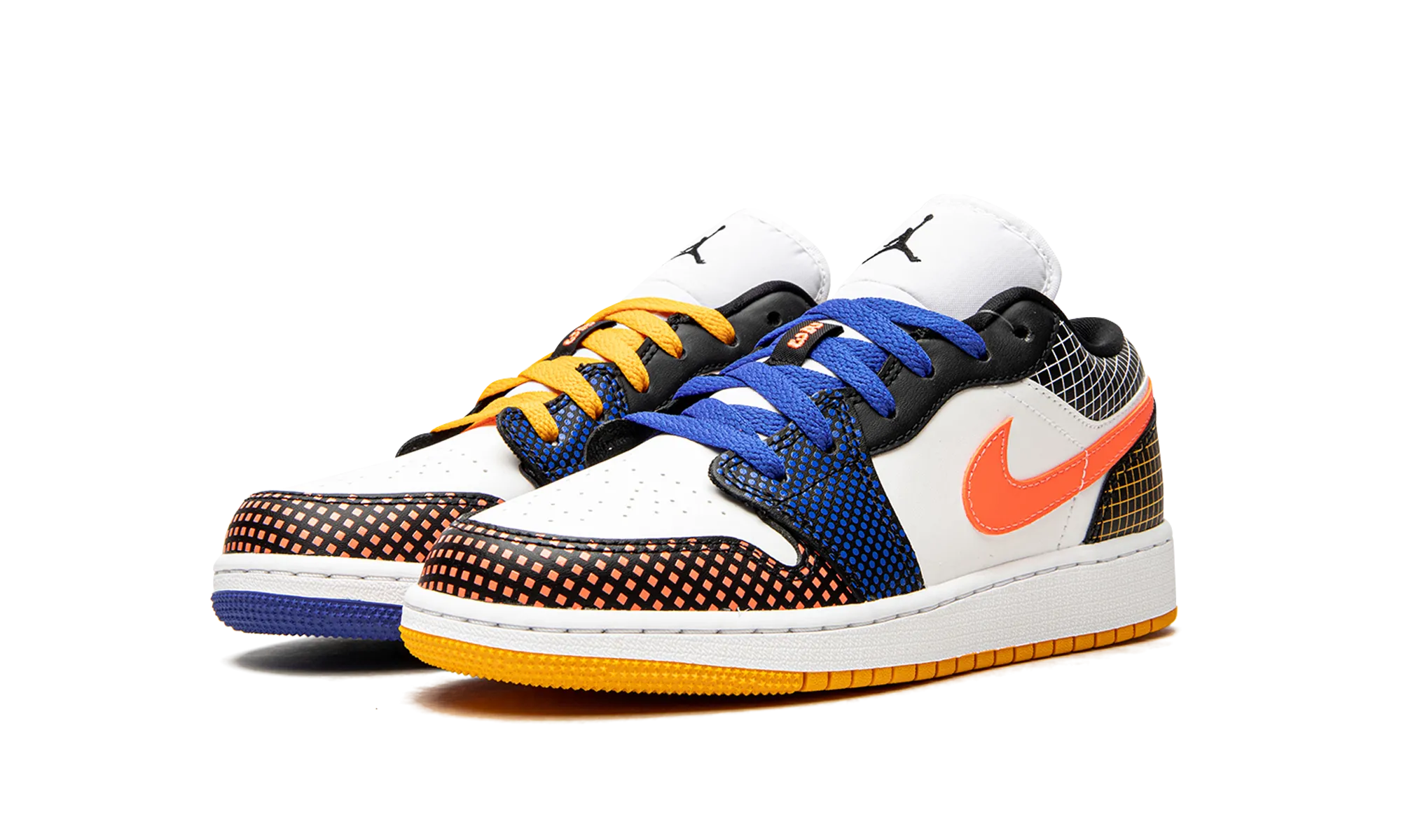 Air Jordan 1 Low MMD BS "Multicolor Grid" Non Slip Heel Grip Supportive Lining