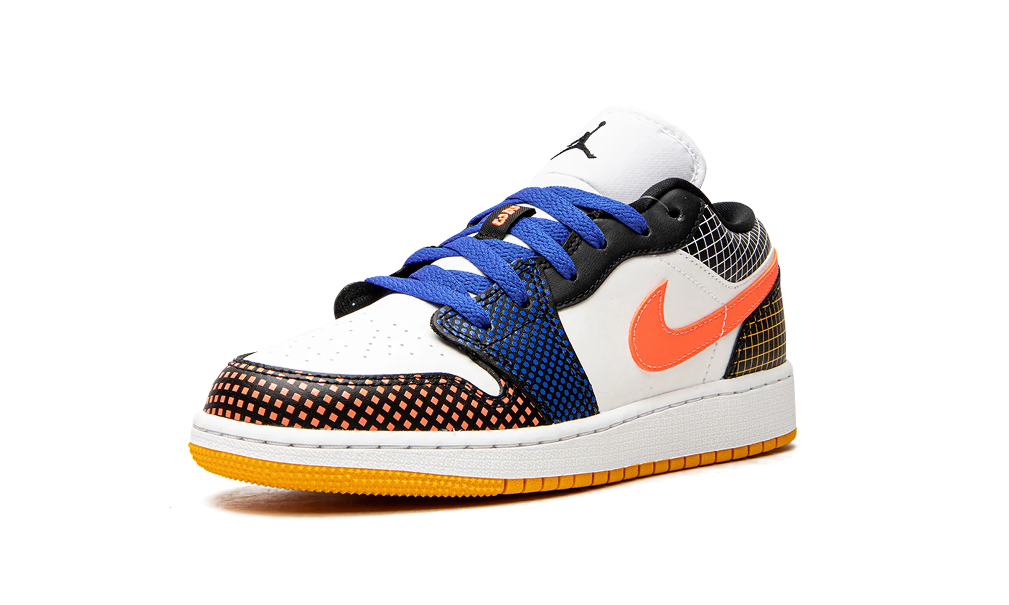 Elasticated Lacing Micro Perforation Ventilation Air Jordan 1 Low MMD BS "Multicolor Grid"