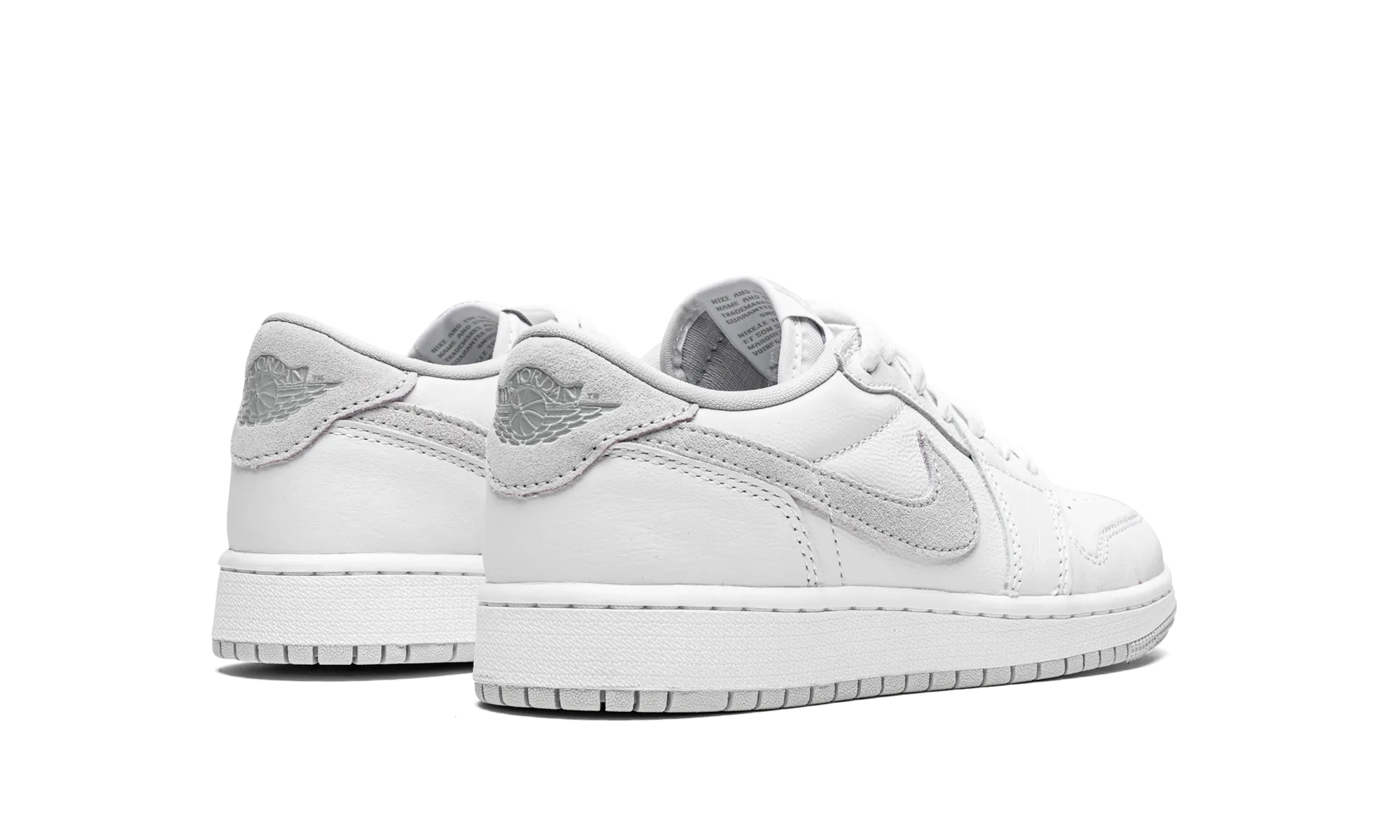 Air Jordan 1 Low OG GS "Neutral Grey" Slip   On Style Wide