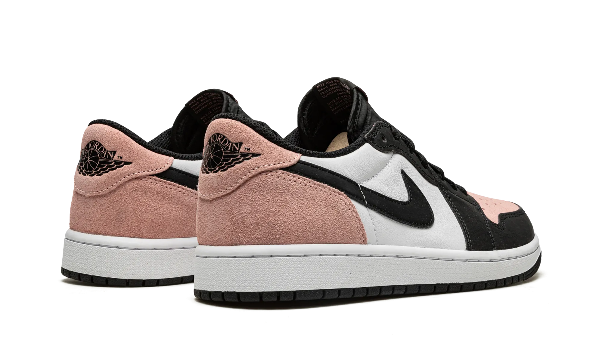 Enhanced Grip Pattern Adjustable Strap Lock Air Jordan 1 Low OG "Bleached Coral"