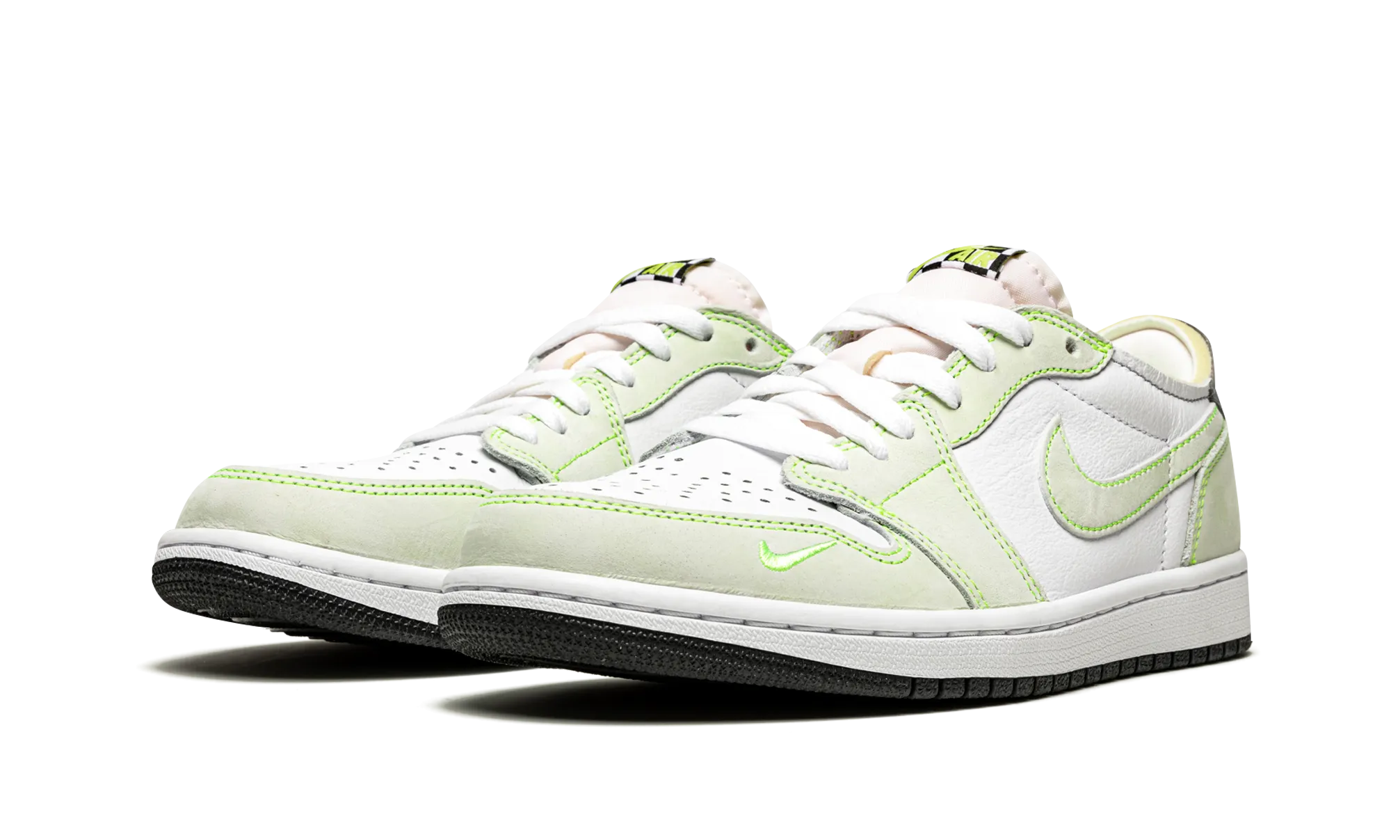Perforated Ventilation System Air Jordan 1 Low OG "Ghost Green"