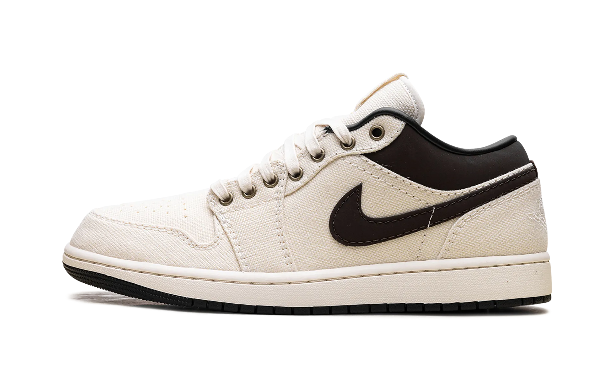 Dynamic Foot Rocking Systems Air Jordan 1 Low Premium "Pale Ivory Baroque Brown"