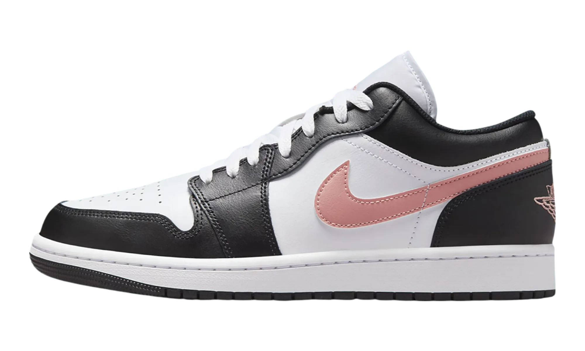 Air Jordan 1 Low "Black Rust Pink" Non Compression Upper Everyday Sports