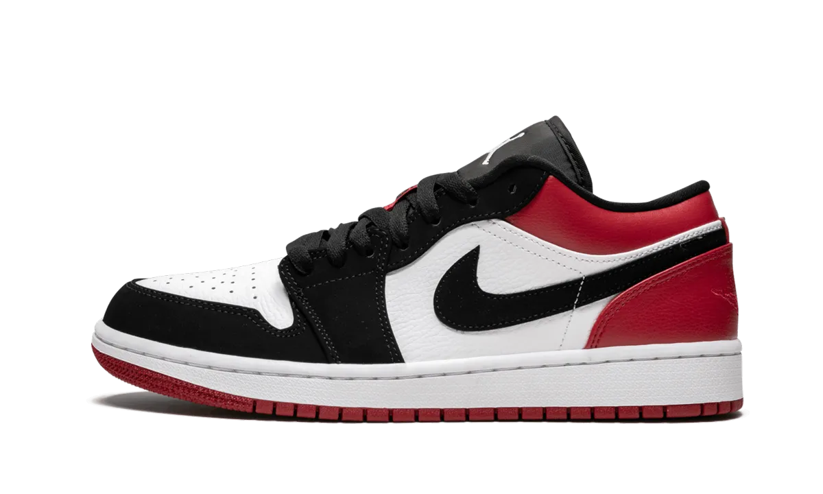 Abrasion Proof Stitching Collared Ankle Padding Air Jordan 1 Low "Black Toe"