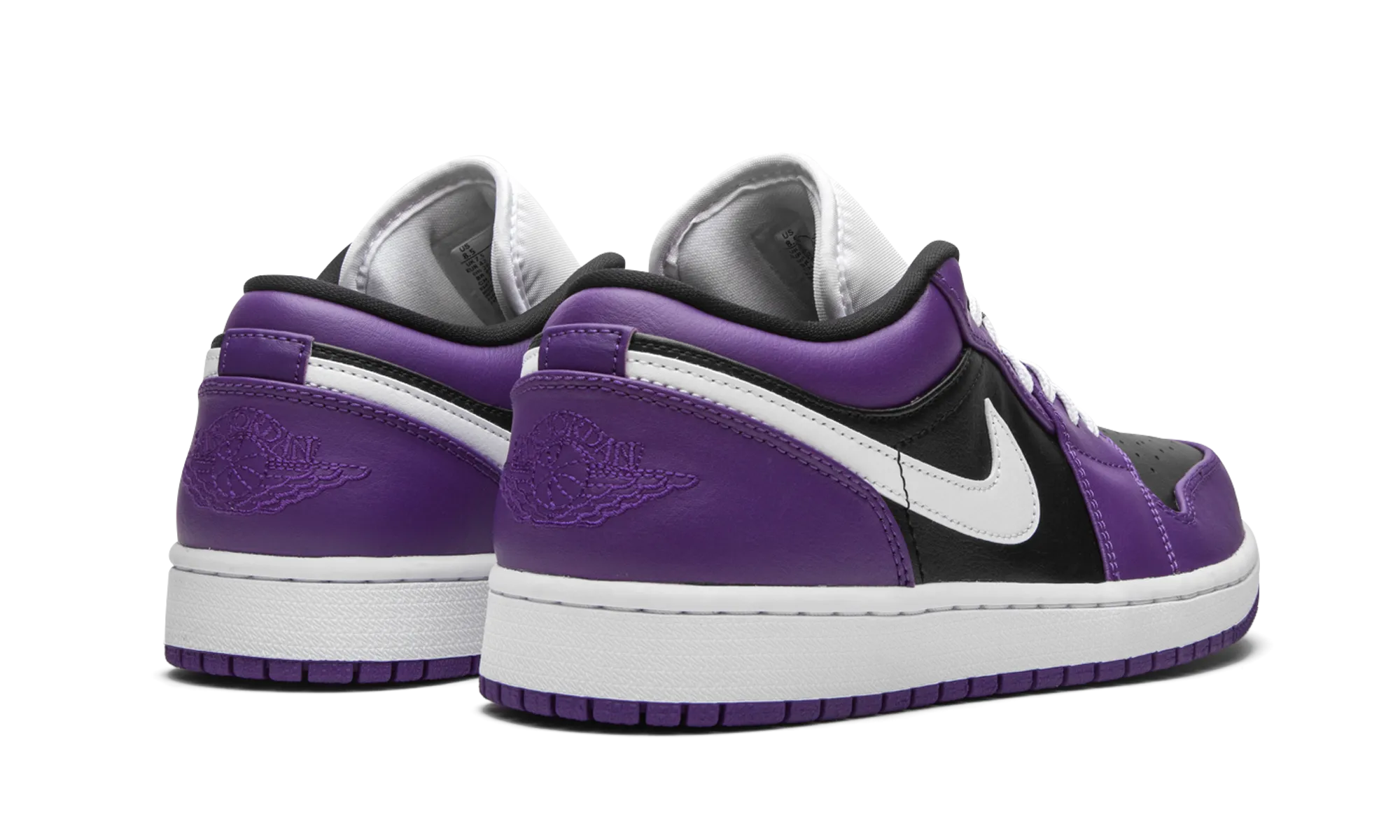 Air Jordan 1 Low "Court Purple" Multi Density Rubber Professional Footwear