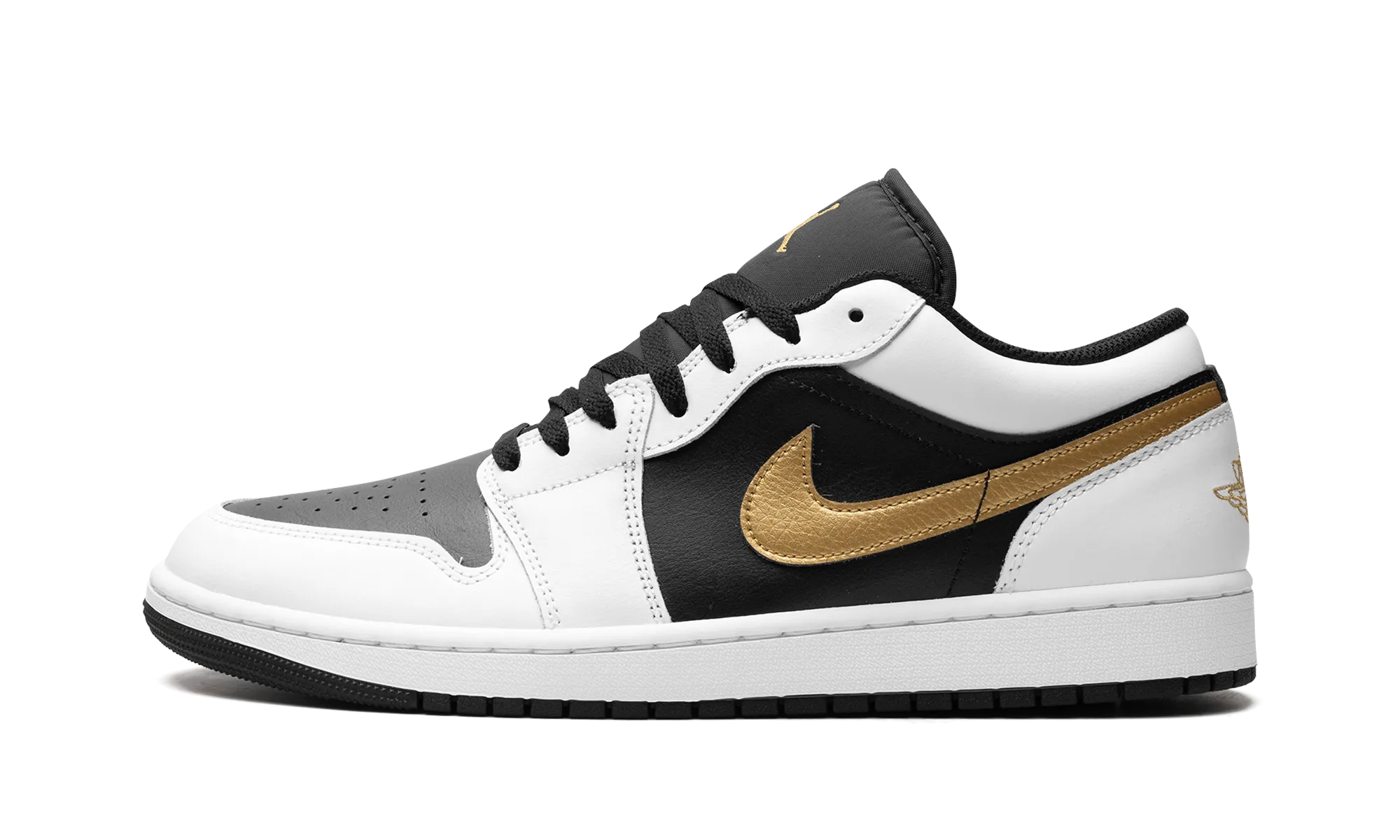Breathable Tongue Air Jordan 1 Low "Gold Swoosh"