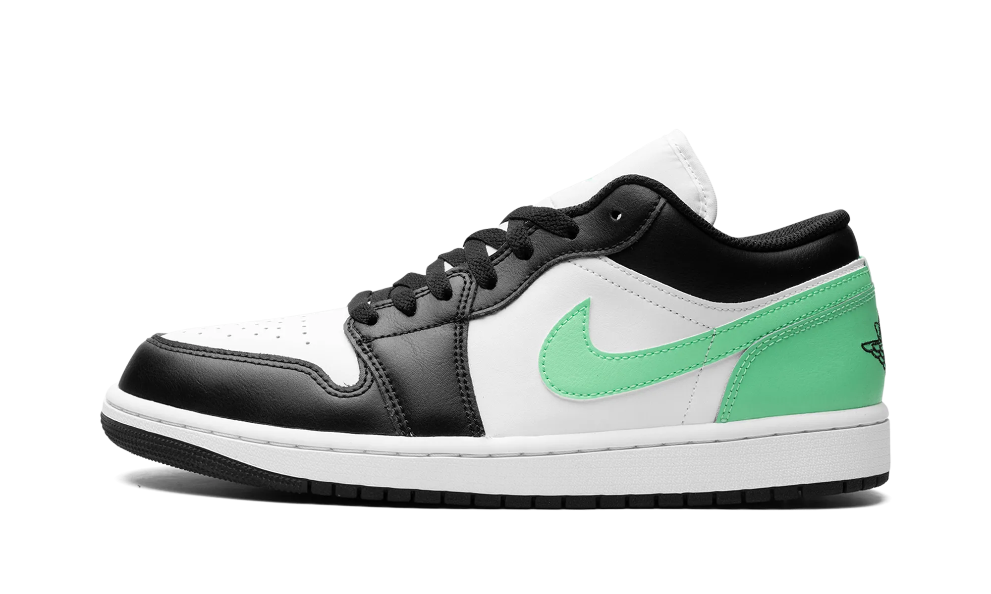 Air Jordan 1 Low "Green Glow" Minimalist Styling Slim Design