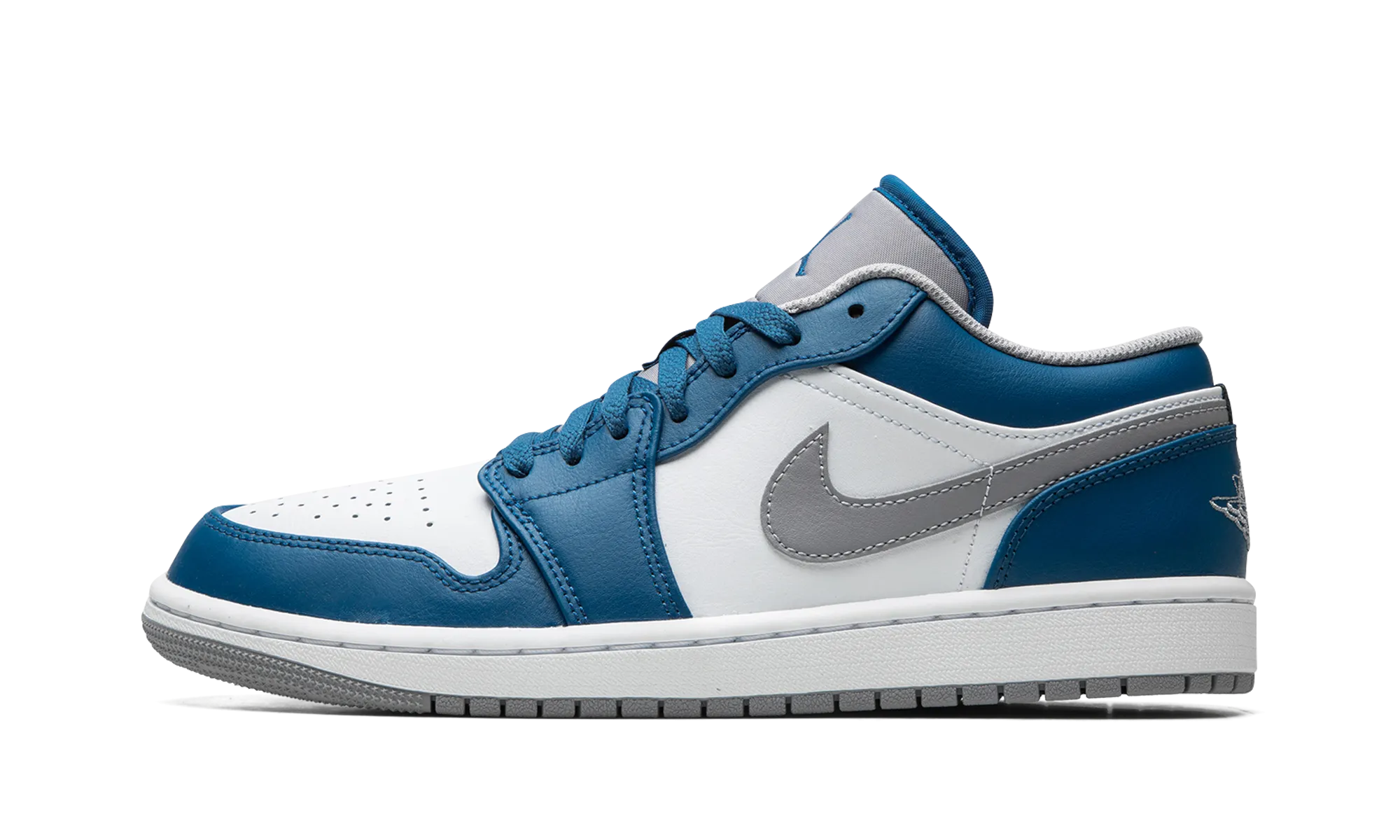 Air Jordan 1 Low "True Blue" Slip On Elastic Gusset