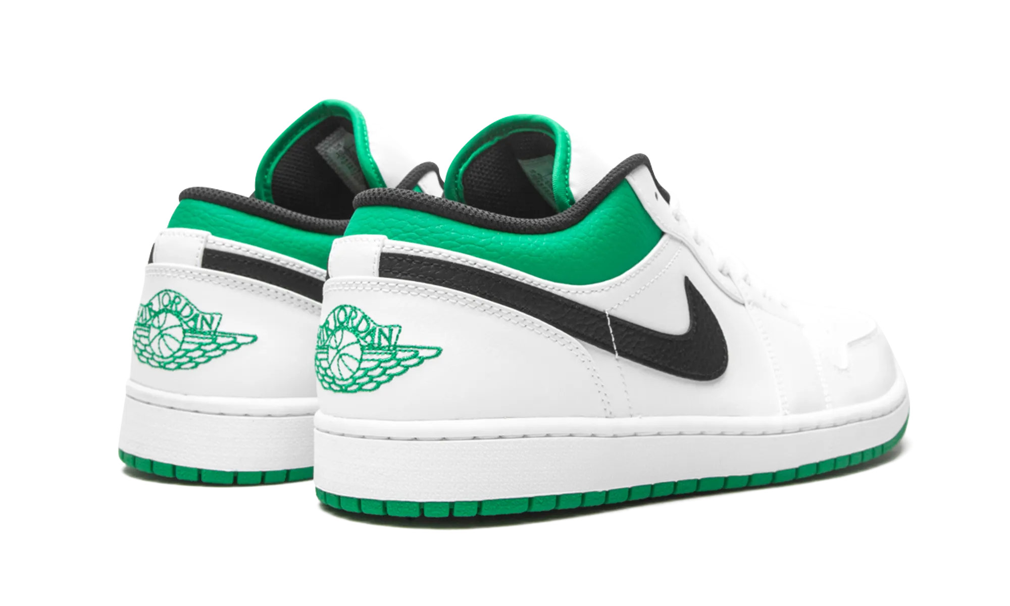 Air Jordan 1 Low "White / Lucky Green" Tear Resistant Stitching Torsion Control Plate