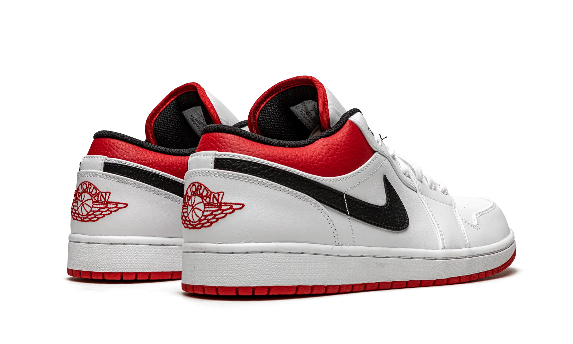 Gusseted Tongue Design Fast Transition Air Jordan 1 Low "White University Red"