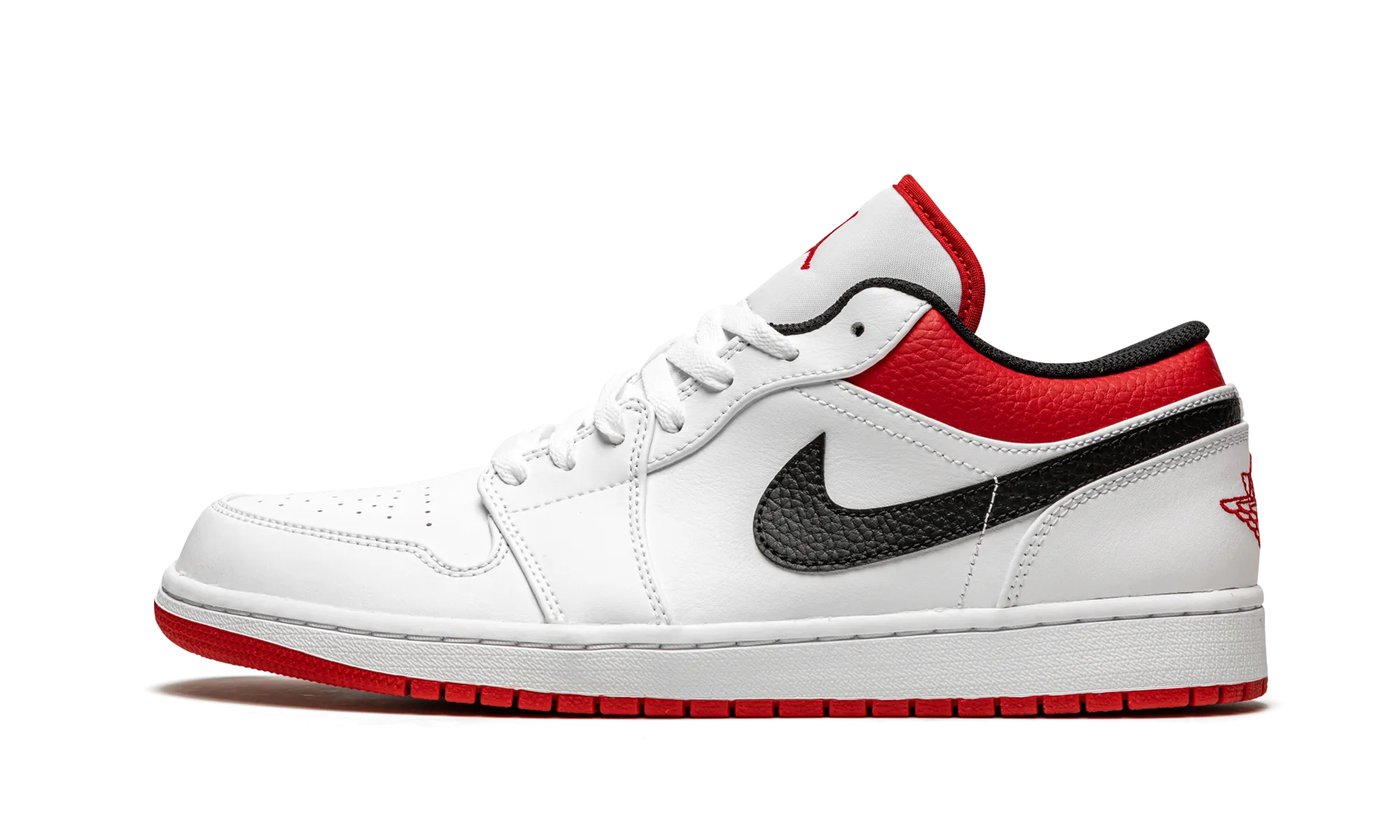 Quick Step Air Jordan 1 Low "White University Red"