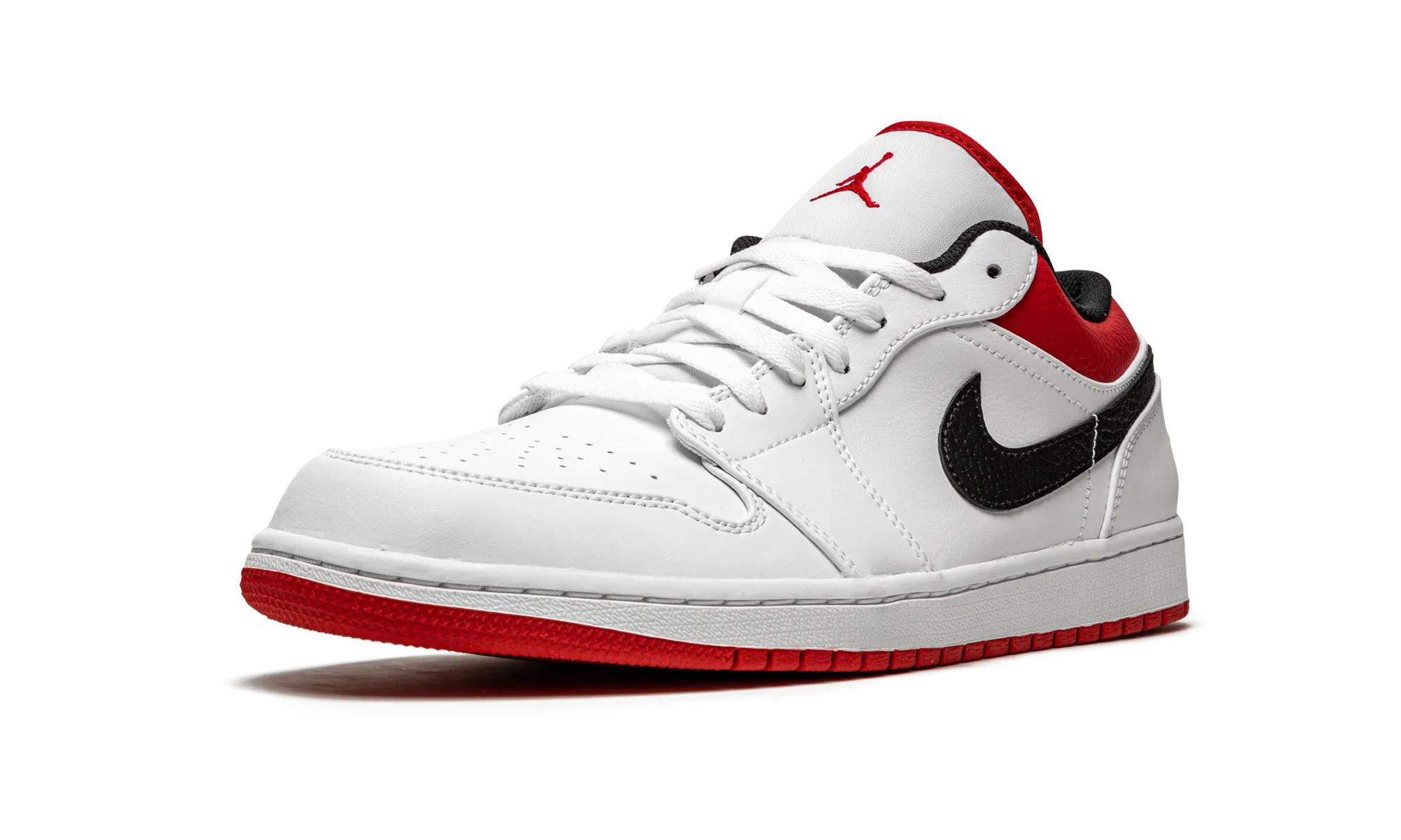 Air Jordan 1 Low "White University Red" Comfort Panel Heel Support