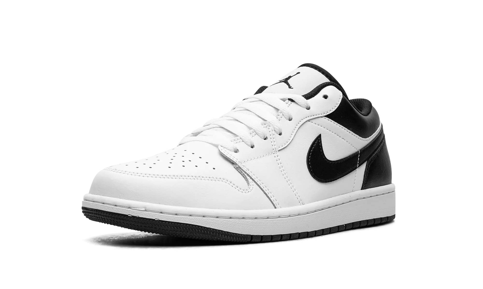 Arch Support Footbeds Asymmetric Lacing Air Jordan 1 Low "White/Black"