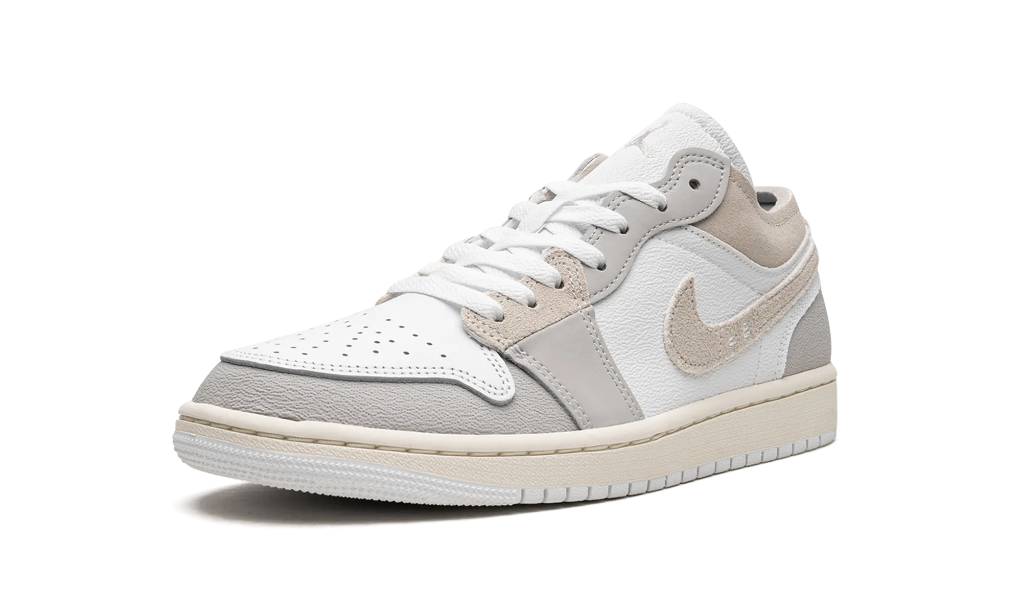 Stretch Fabric Adjustable Air Jordan 1 Low SE Craft "Tech Grey"