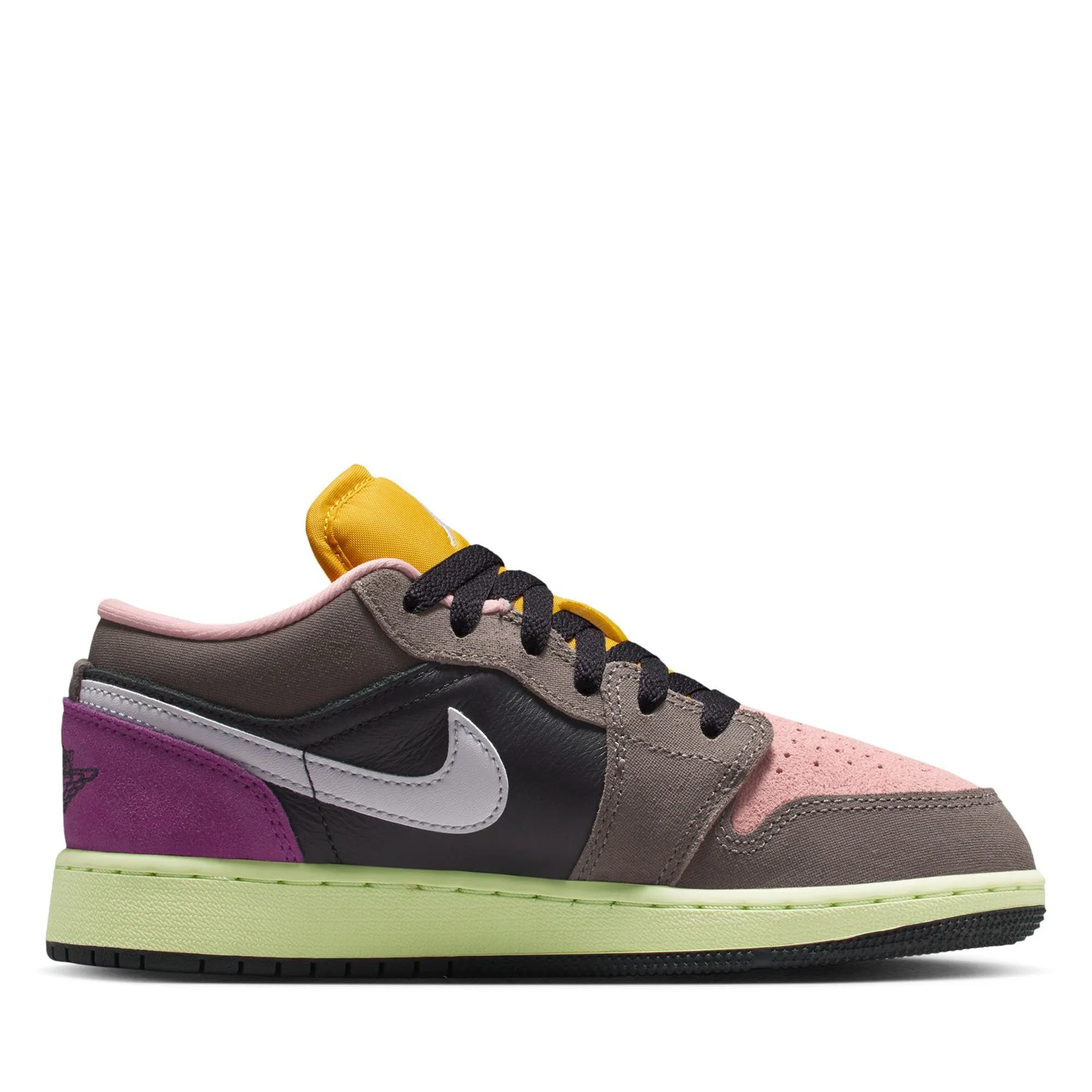 Air Jordan 1 Low SE (GS) - Oil Grey/White Smooth Siding Elite Design