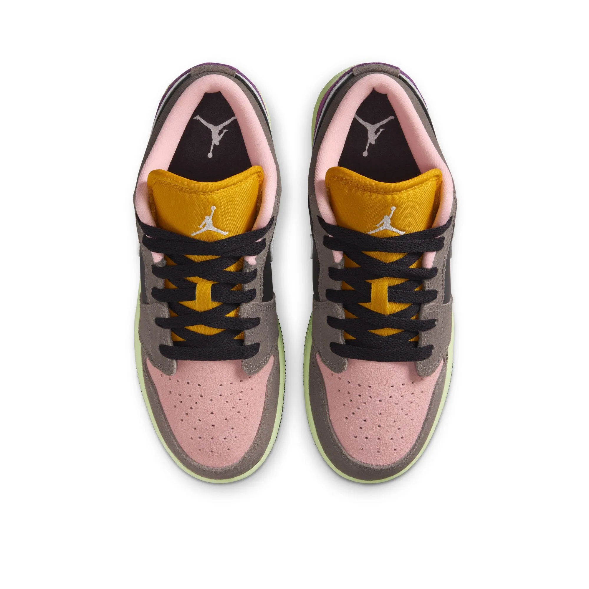 Air Jordan 1 Low SE (GS) - Oil Grey/White Ventilation Technology Lightweight Cushioning