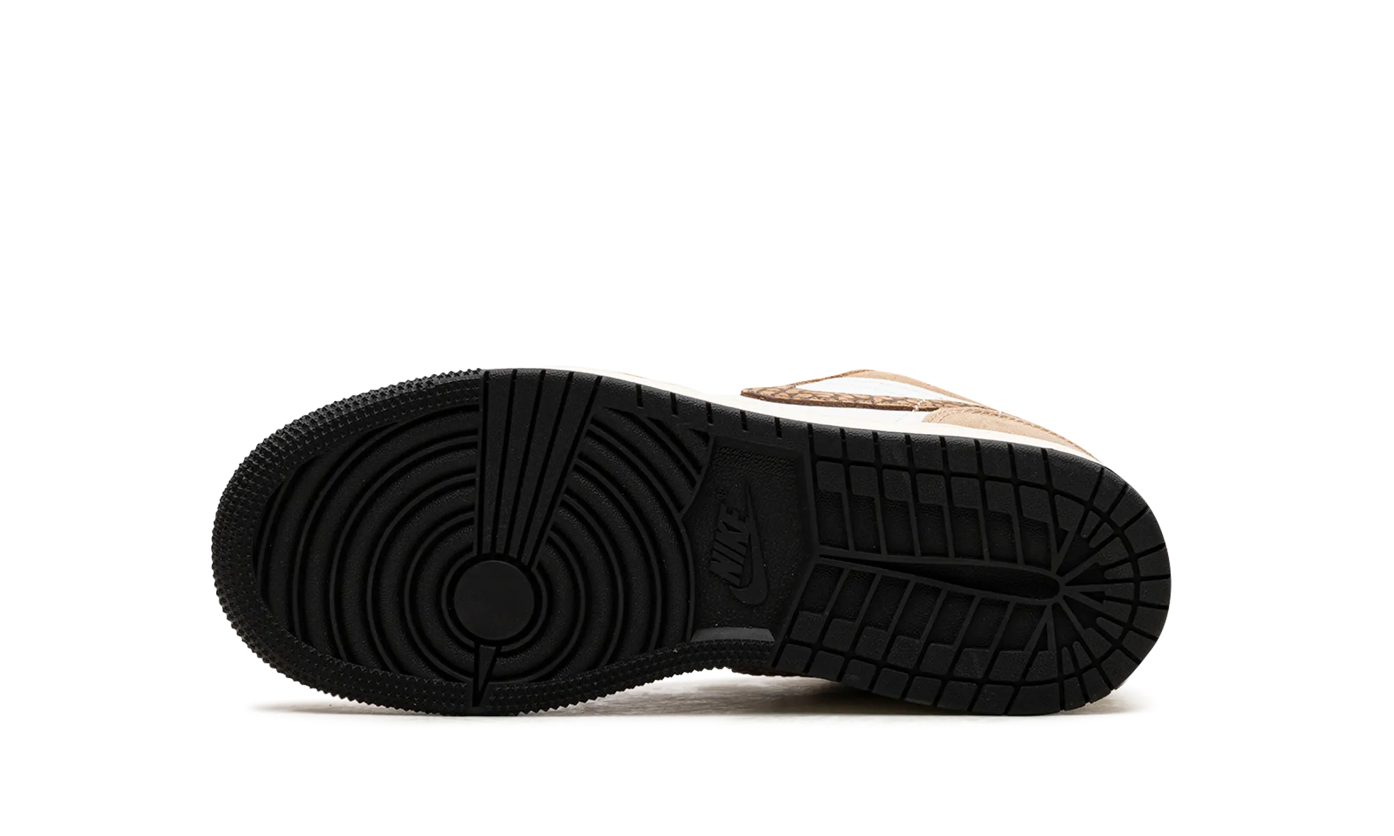 Dual Tone lightweight foam Air Jordan 1 Low SE GS "Brown Elephant"
