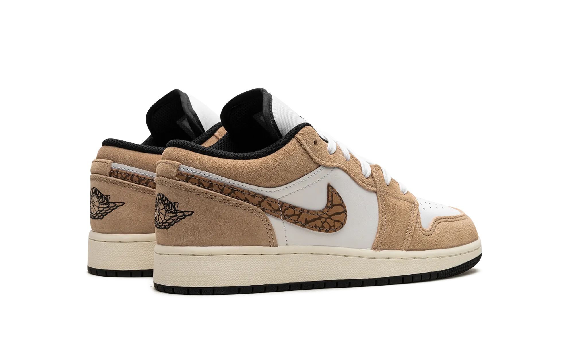 Air Jordan 1 Low SE GS "Brown Elephant" Machine Washable Fabric