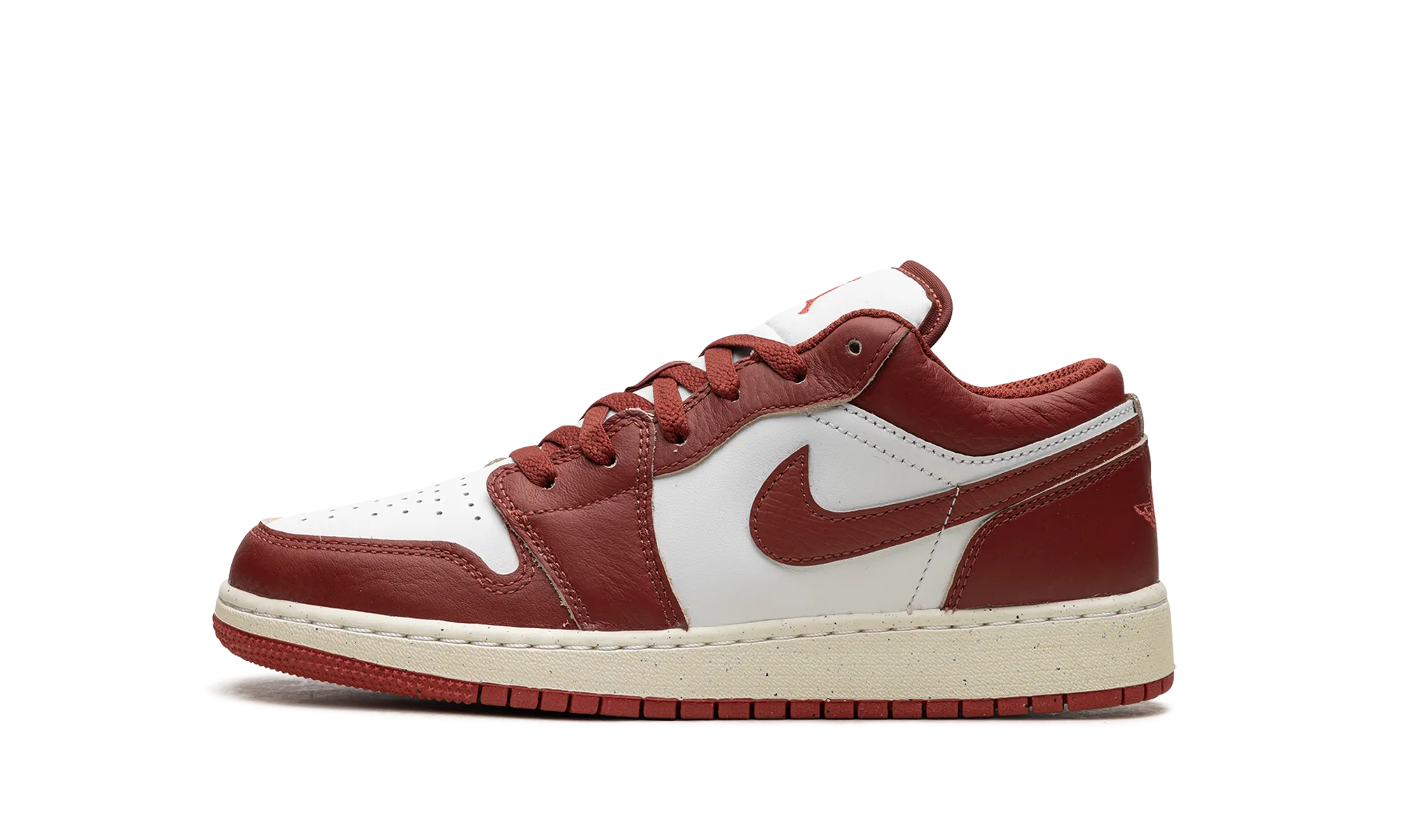 Impact Resistant Toe Cap Breathable Knit Upper AIR JORDAN 1 LOW SE GS "DUNE RED"