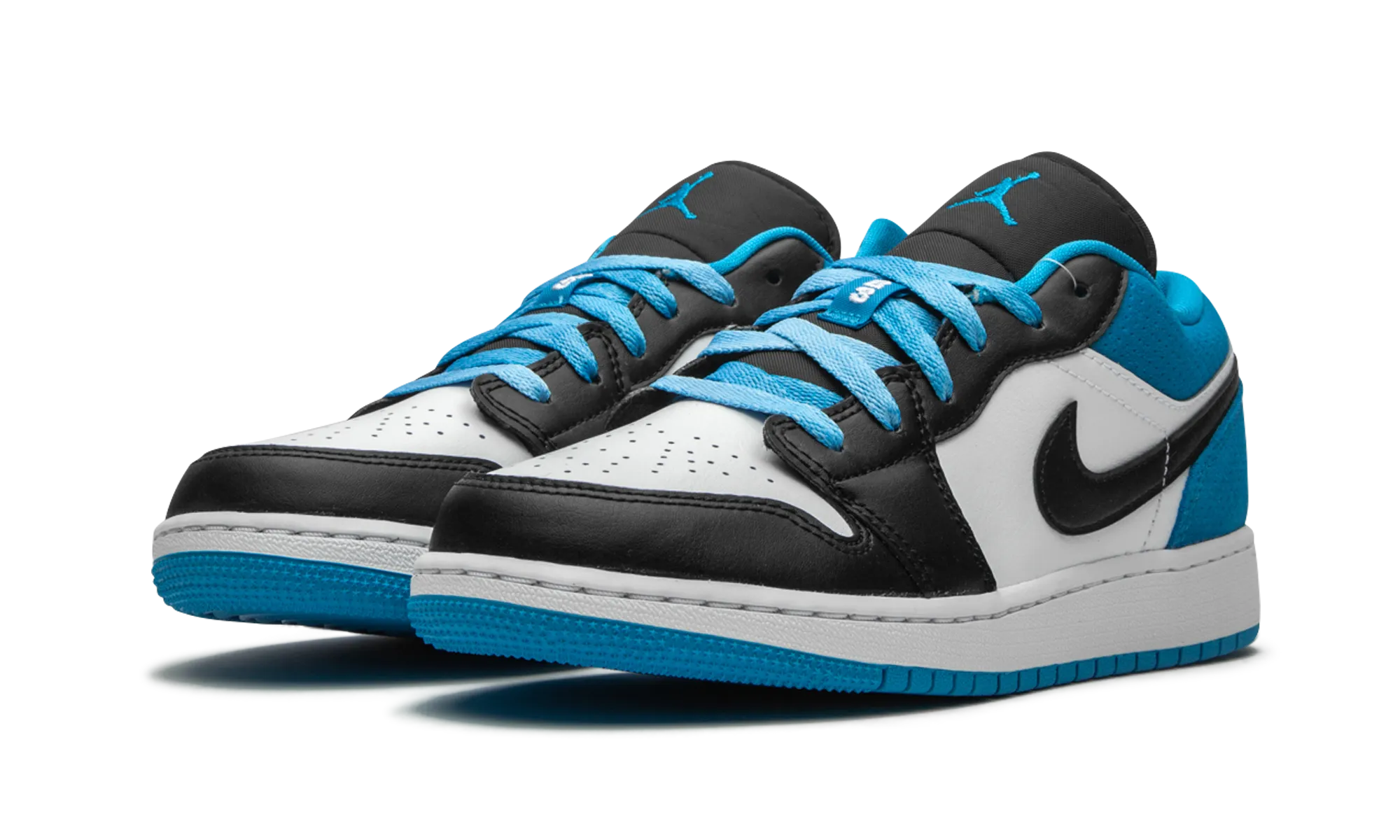 Sweat Resistant Lining Collared Ankle Air Jordan 1 Low SE GS "Laser Blue"