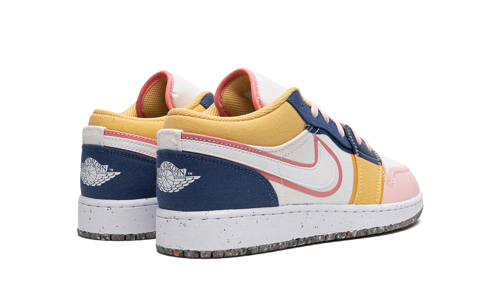Air Jordan 1 Low SE GS "Multicolor Canvas" Comfortable Fitment