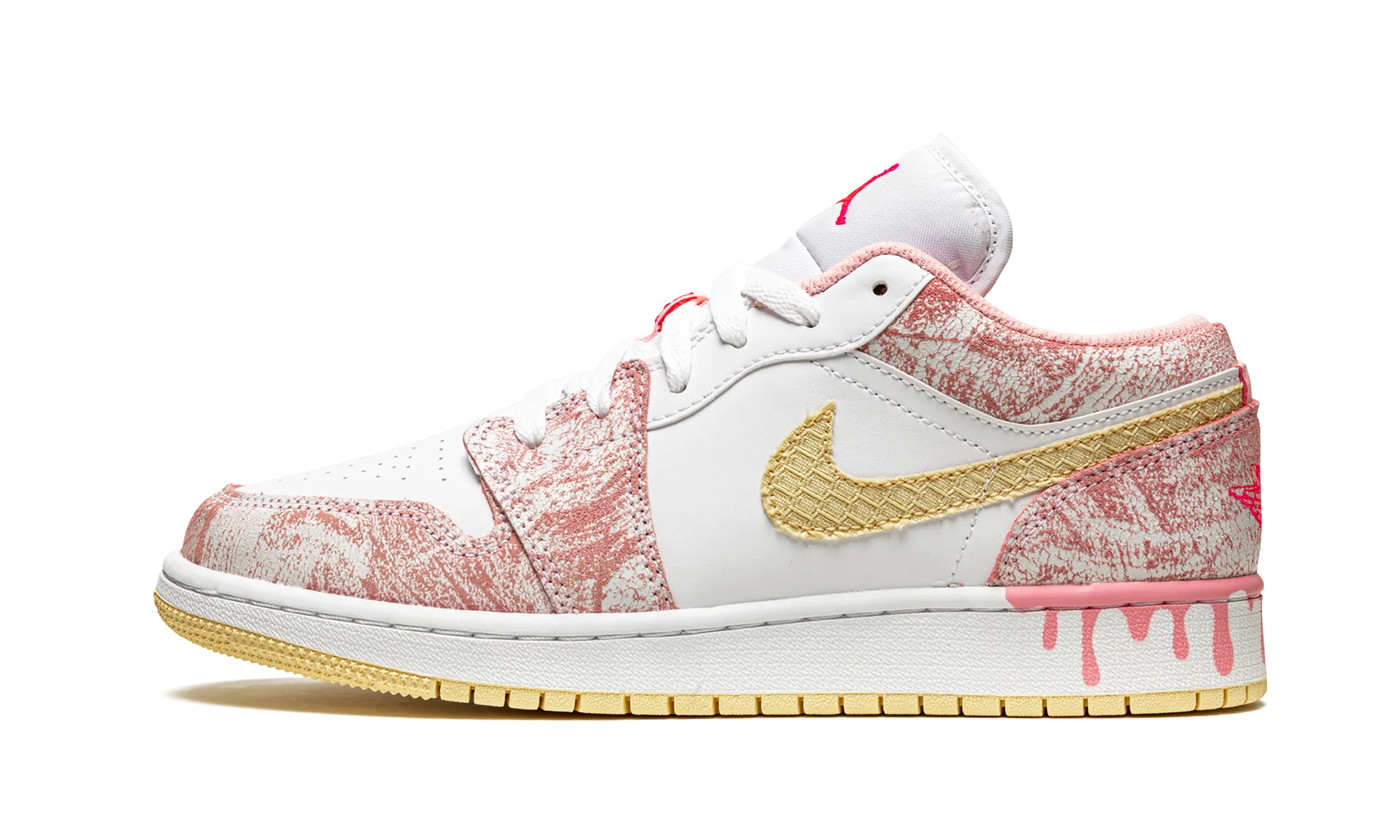 Air Jordan 1 Low SE GS "Paint Drip" Rolling Motion Design