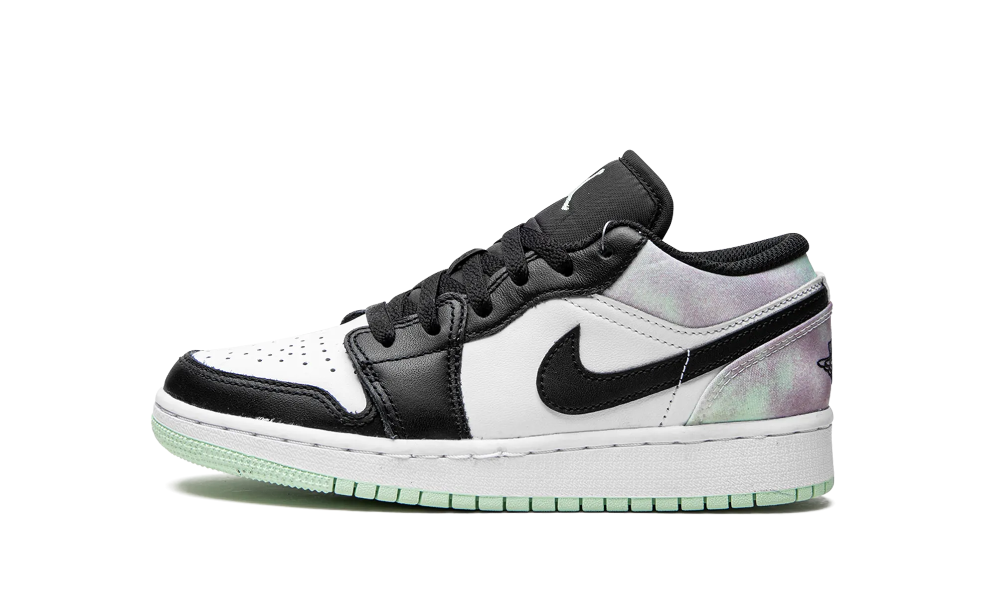 Casual Sporty Hyperbolic Logging Cage Air Jordan 1 Low SE GS "Pastel Tie-Dye"