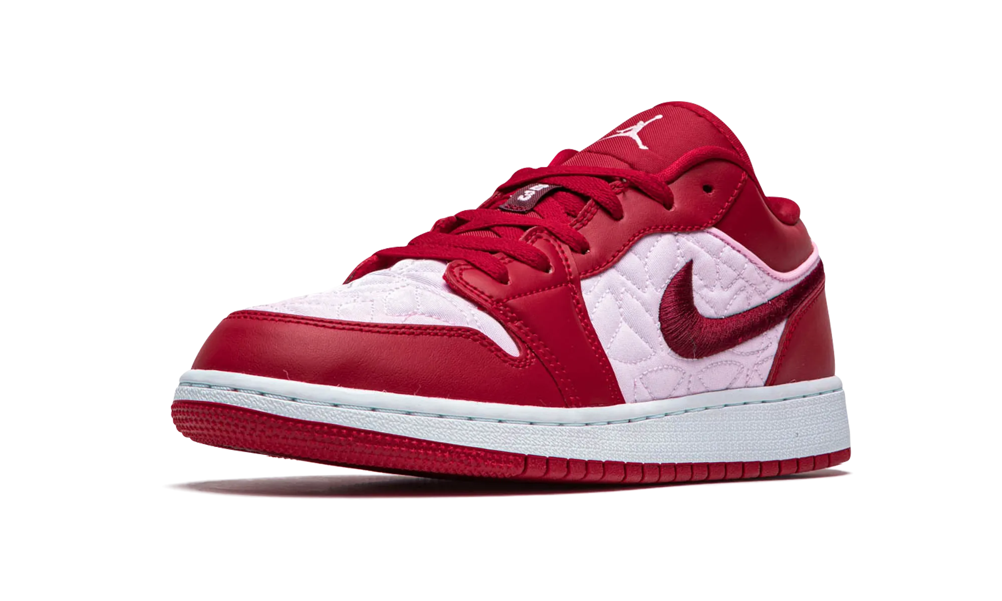 Air Jordan 1 Low SE GS "Pink Quilt" mesh ventilation