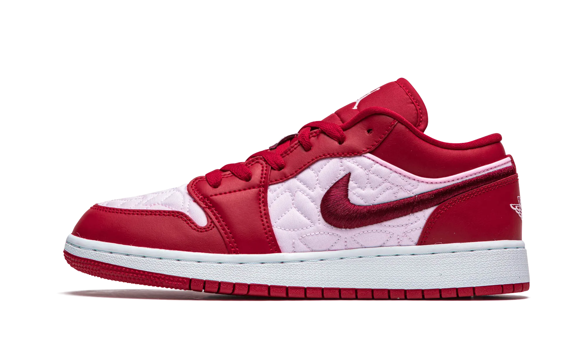Air Jordan 1 Low SE GS "Pink Quilt" Compression Molded Cushion Hyper Compression Midsole