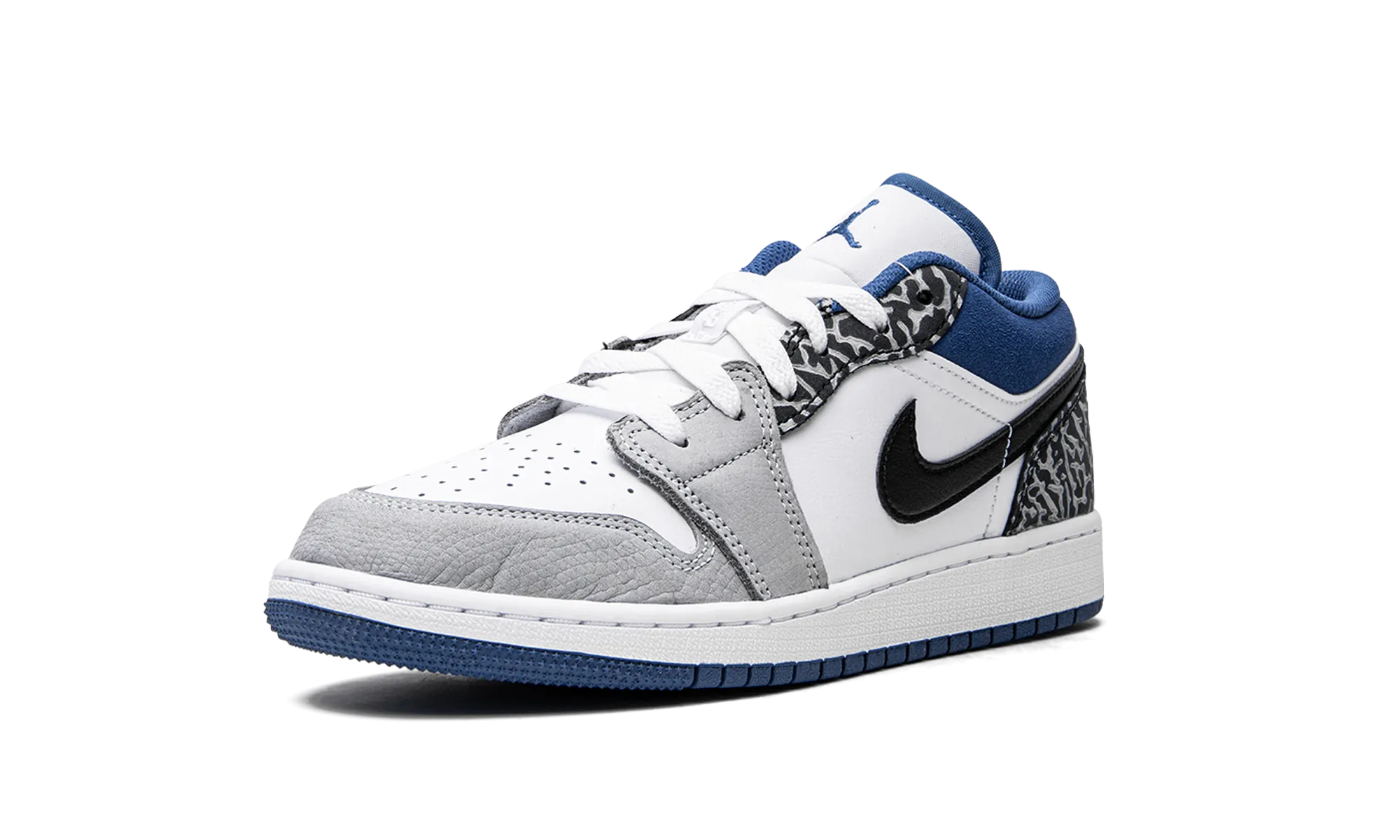 Air Jordan 1 Low SE GS "True Blue" All-weather breathability Power Stride