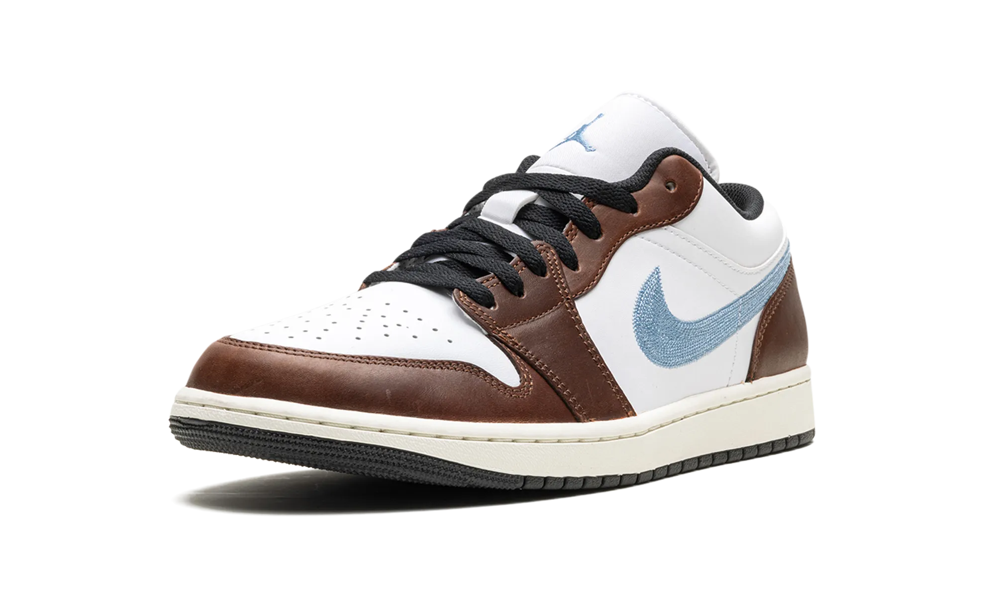 Air Jordan 1 Low SE "Embroidered Swoosh - Mocha" Impact Resistant Heel