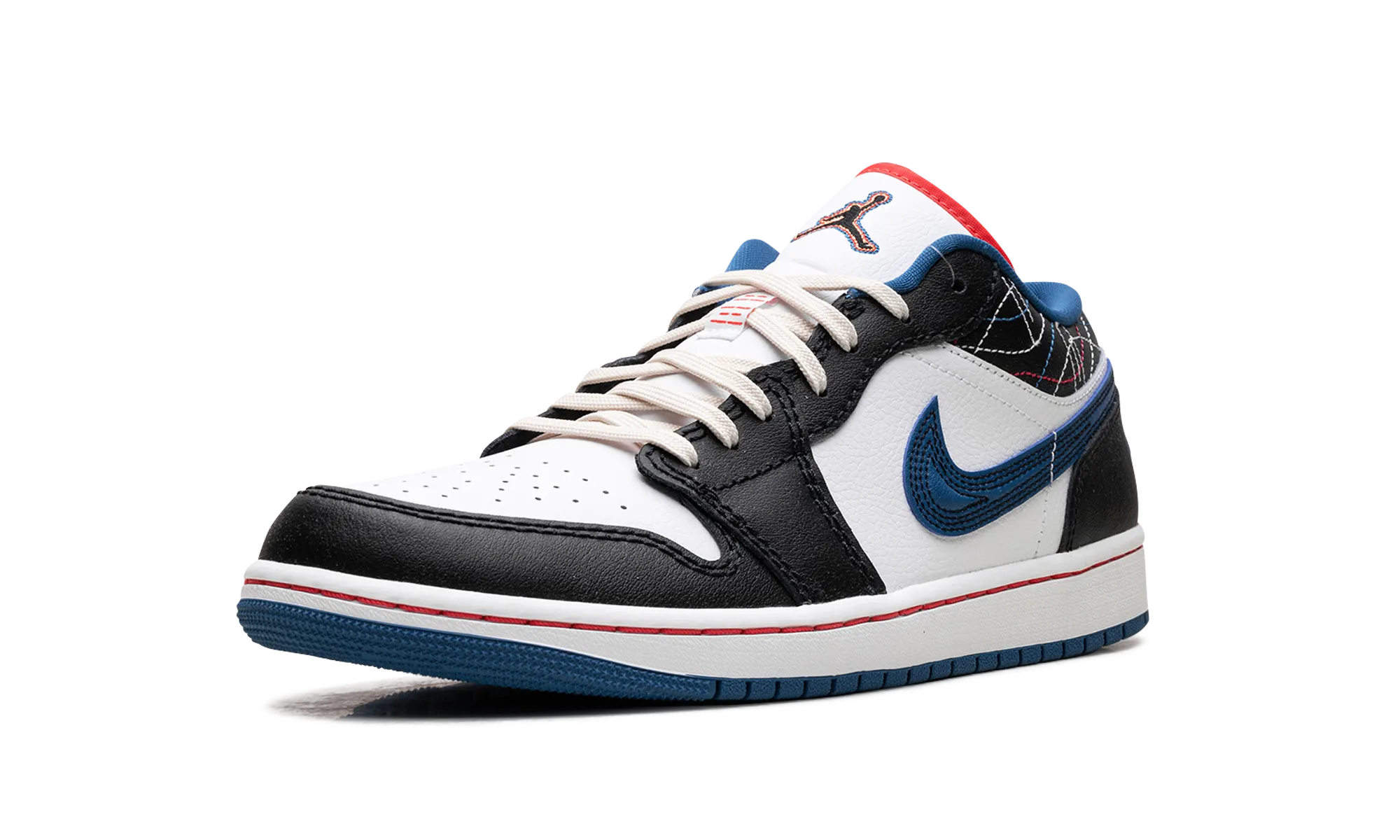 Air Jordan 1 Low SE "Industrial Blue Sashiko" Speedy Walk All-Weather Performance