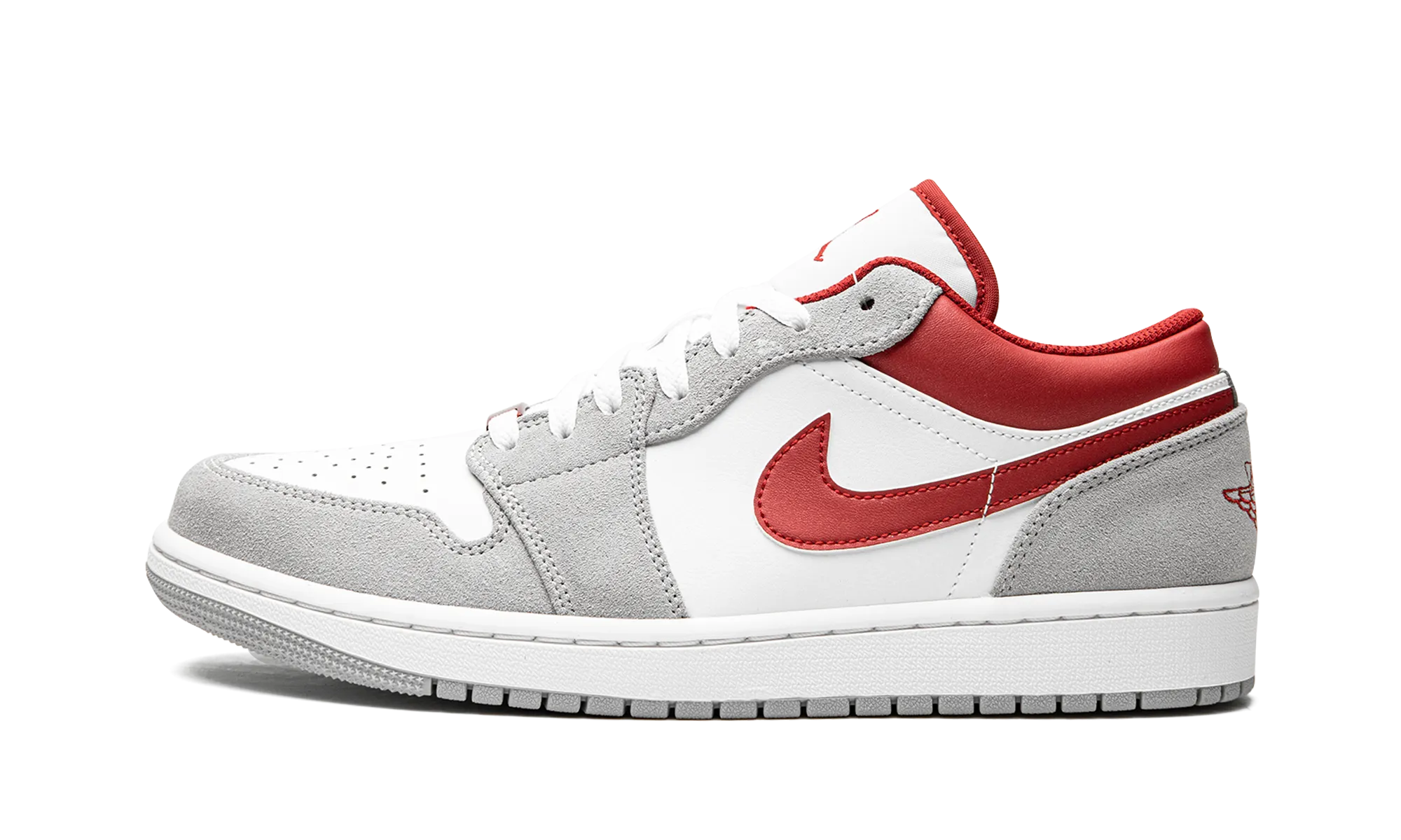 Breathable Inserts Neutral Step Air Jordan 1 Low SE "White / Grey / Red"