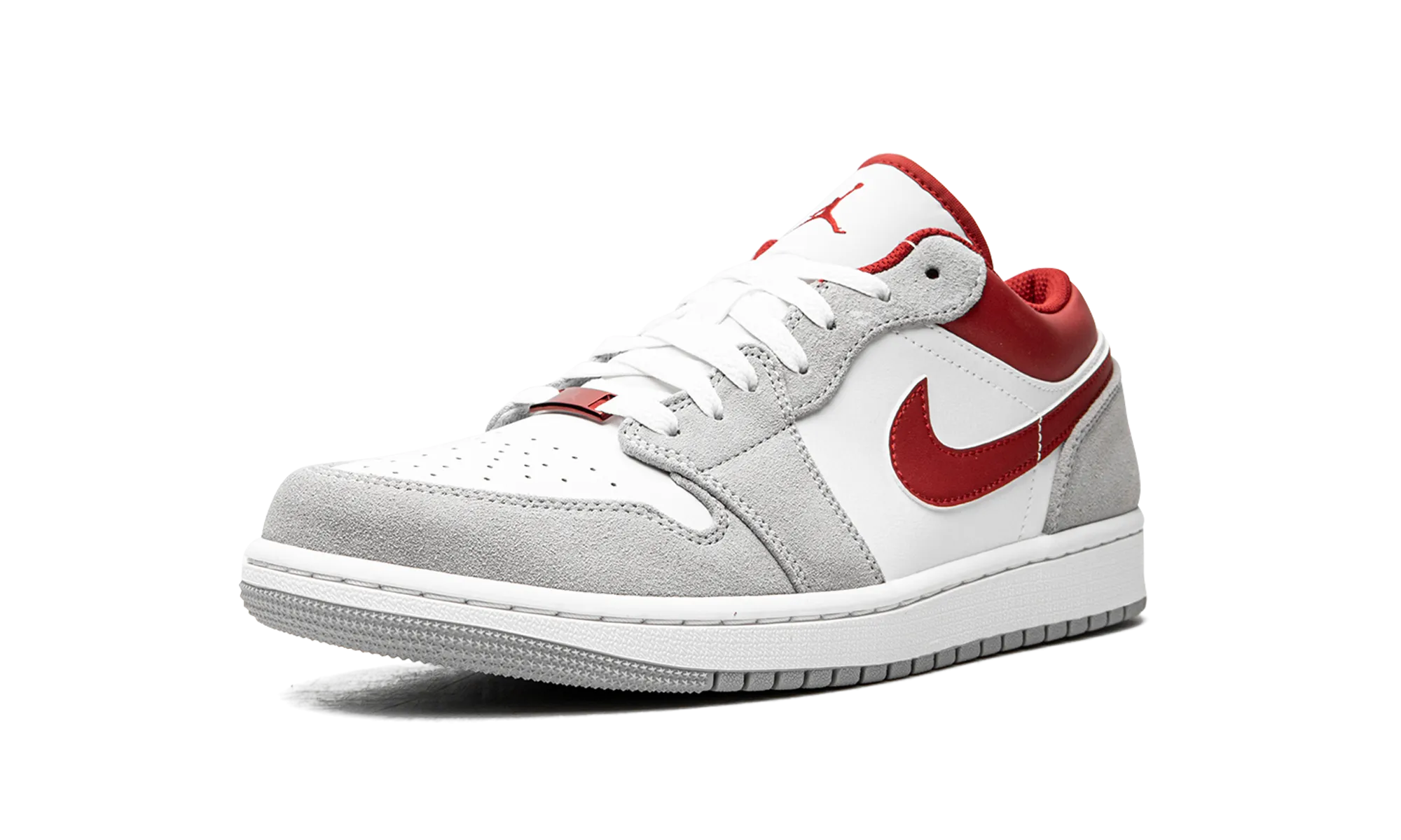 Air Jordan 1 Low SE "White / Grey / Red" Hydrophobic Fabric