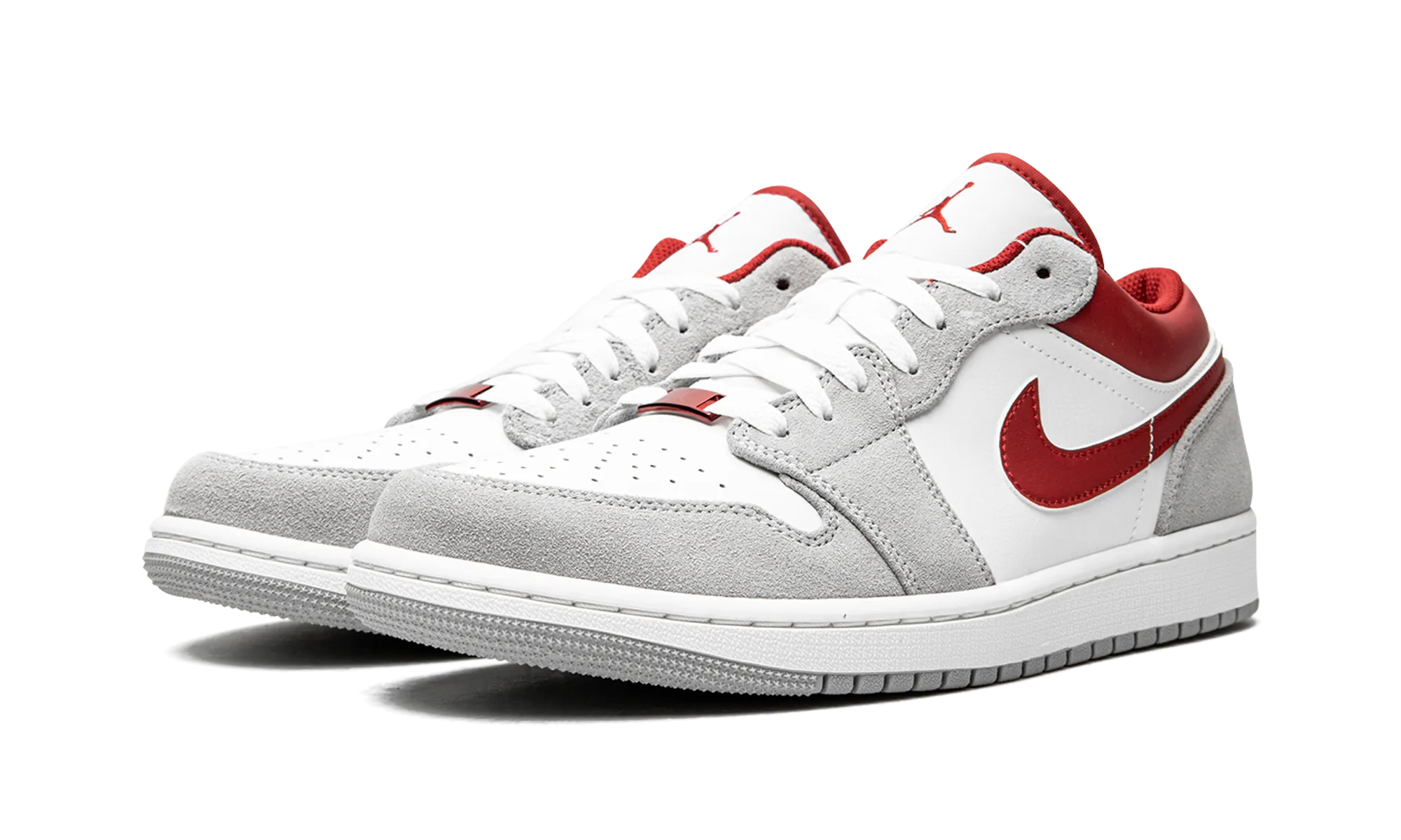 Carbon Fiber Plates Air Jordan 1 Low SE "White / Grey / Red"