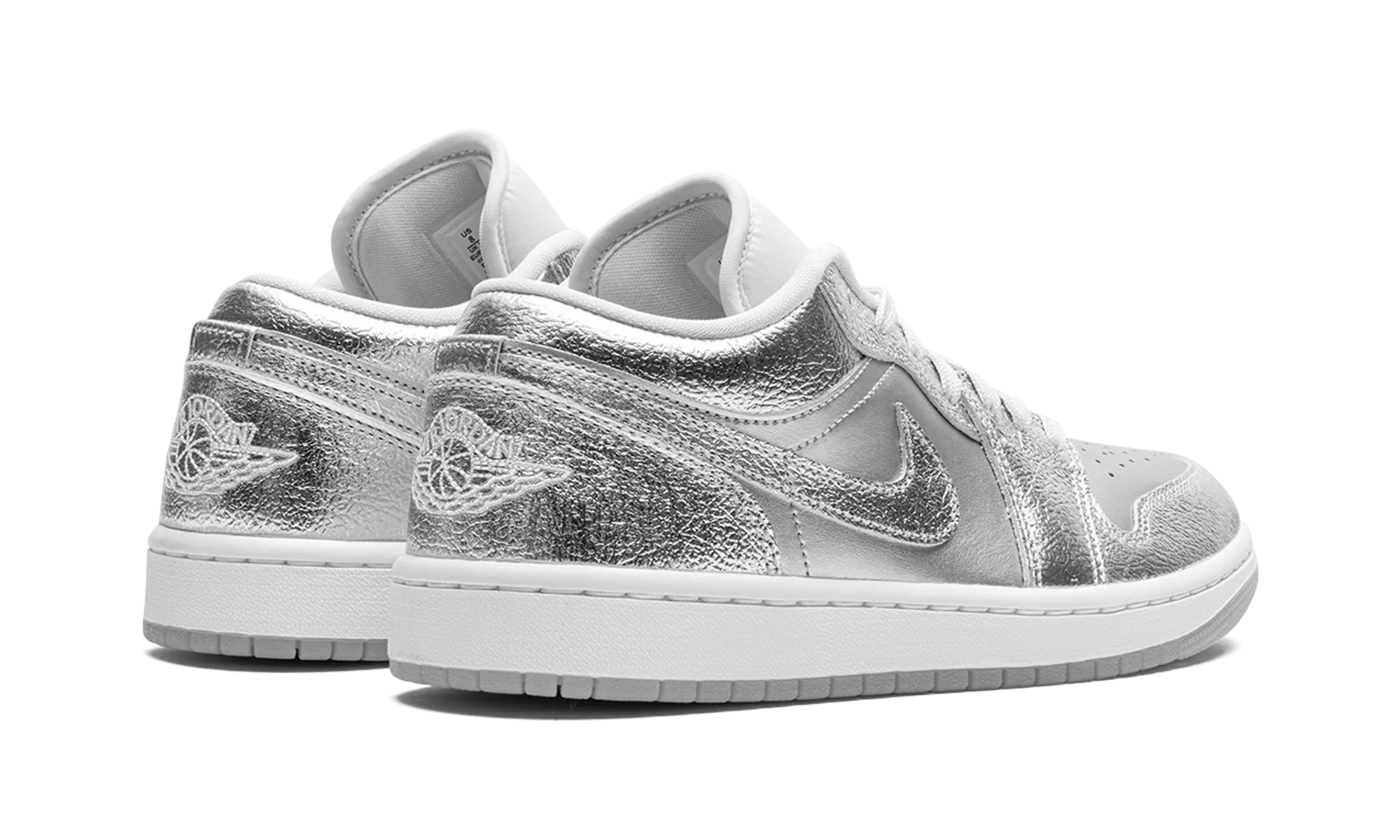 Air Jordan 1 Low SE WMNS "Metallic Silver" Dual Density Midsole