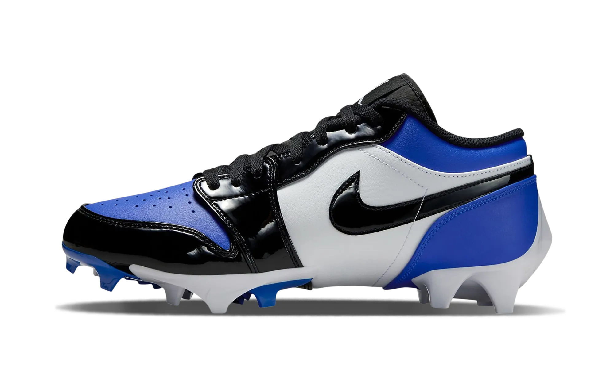 Narrow Fit Air Jordan 1 Low TD Cleat "Game Royal White"