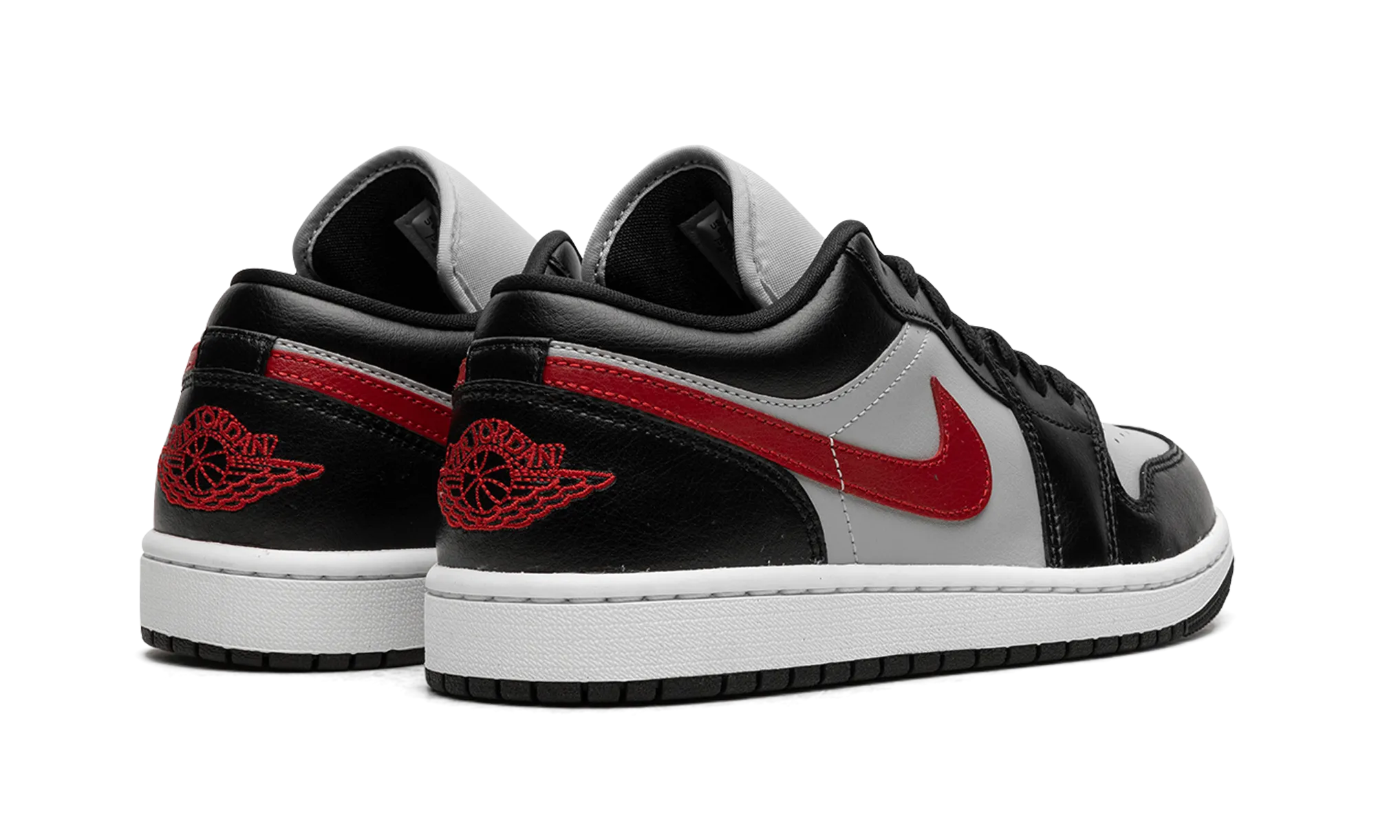 Air Jordan 1 Low WMNS "Black / Grey / Red" Step Comfort 3D Knit Engineering