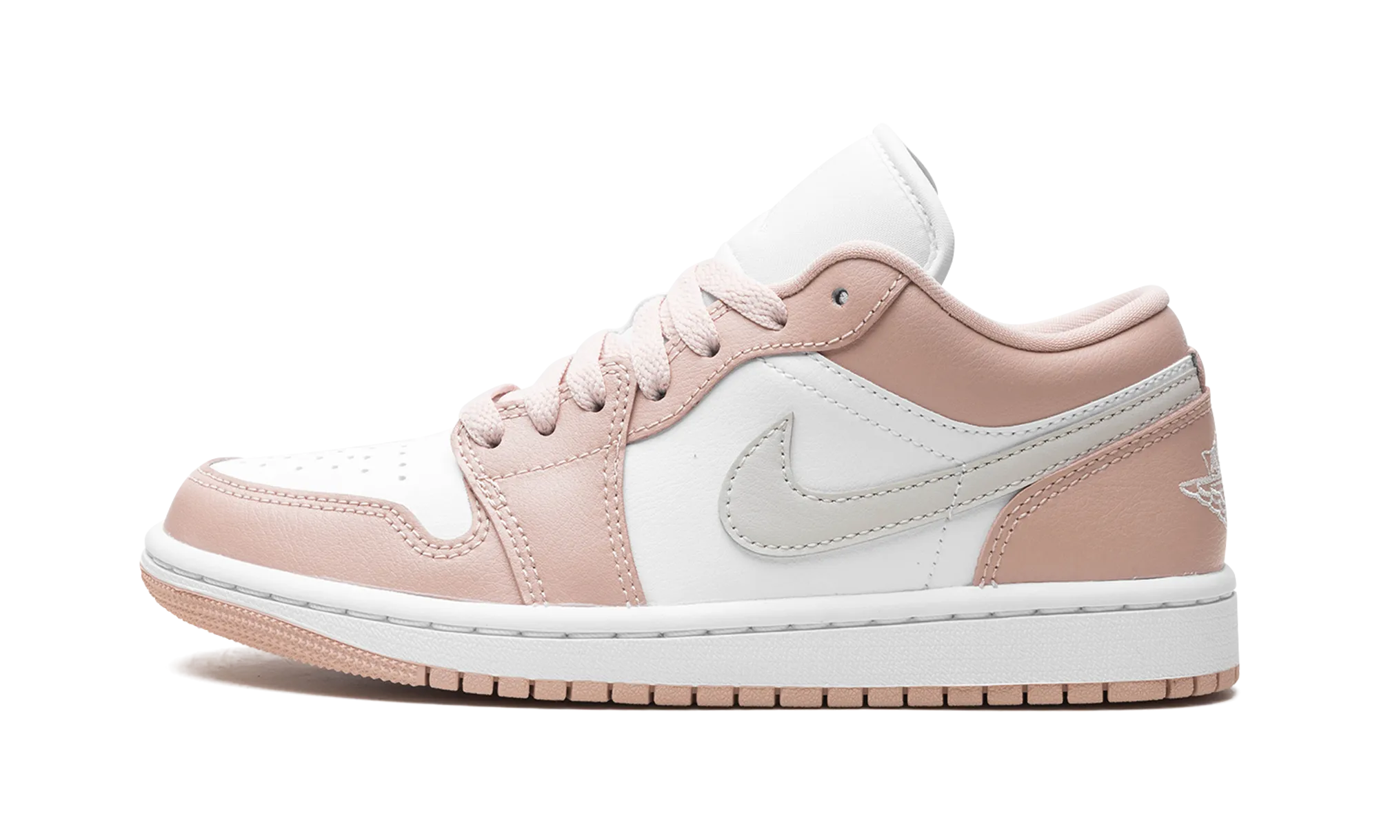 Foam Base Gusseted Tongue Design Air Jordan 1 Low WMNS "CRIMSON TINT"