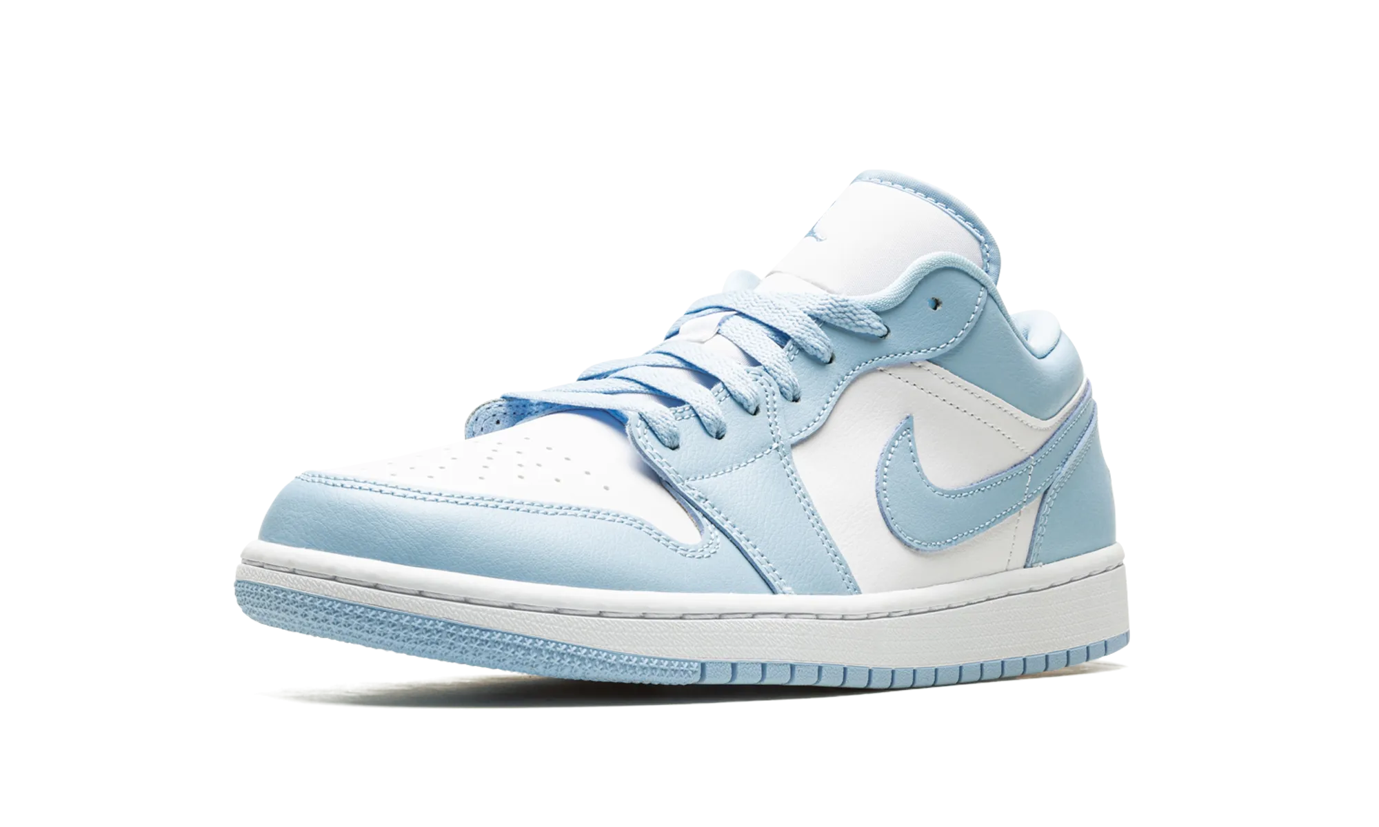 AIR JORDAN 1 LOW WMNS "Ice Blue" Soft Collar Lining Body Support