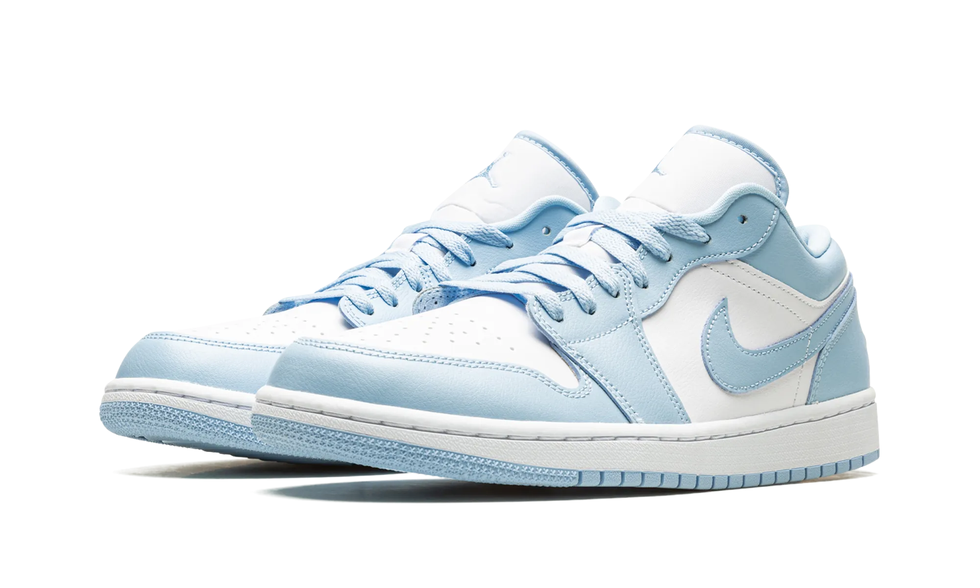 AIR JORDAN 1 LOW WMNS "Ice Blue" Lightweight Canvas Foam Wrap