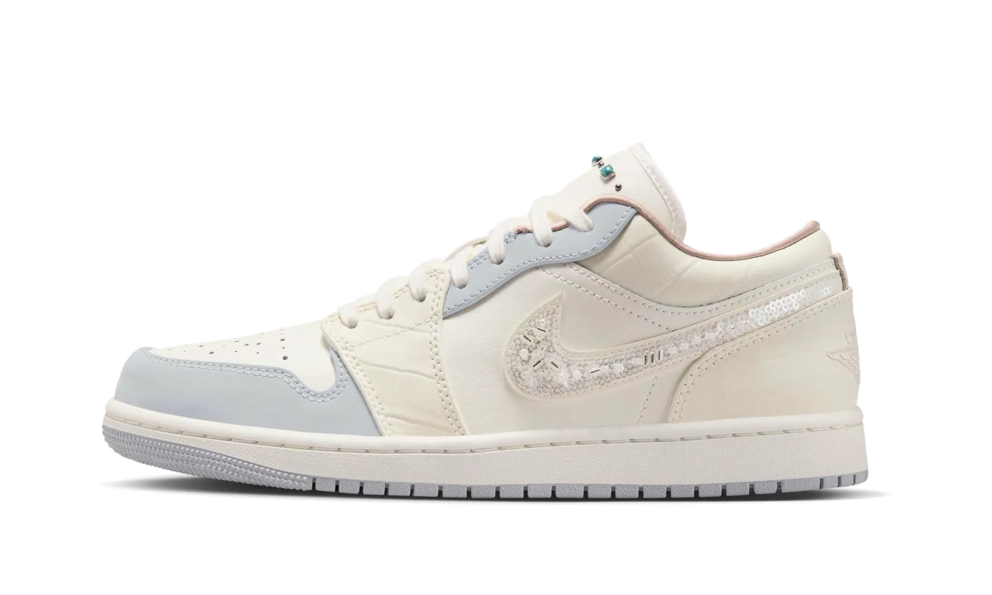 Air Jordan 1 Low WMNS "Sail Soft Pearl" Bouncy Rebound