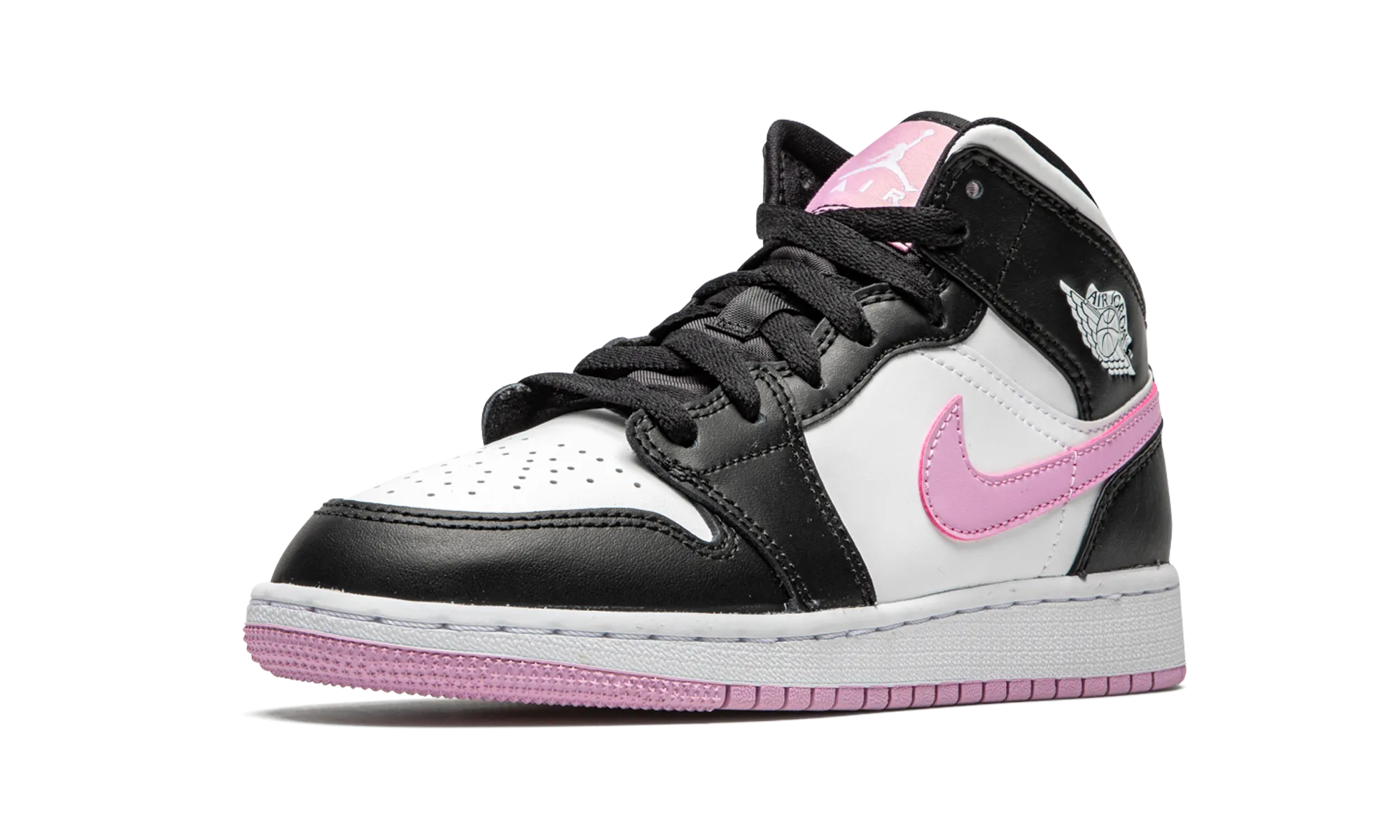 Reflective Detailing Lean Ride Air Jordan 1 MID GS "Arctic Pink"