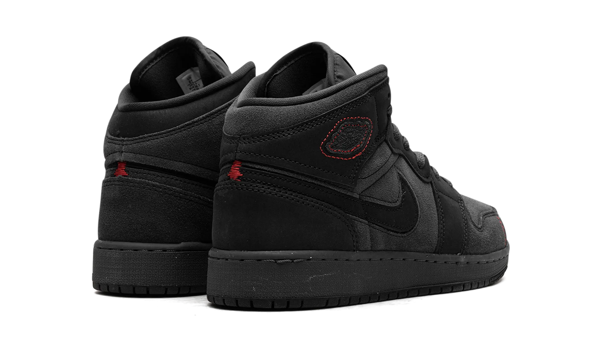 Cozy Motion Air Jordan 1 Mid GS "BLACK SUEDE"