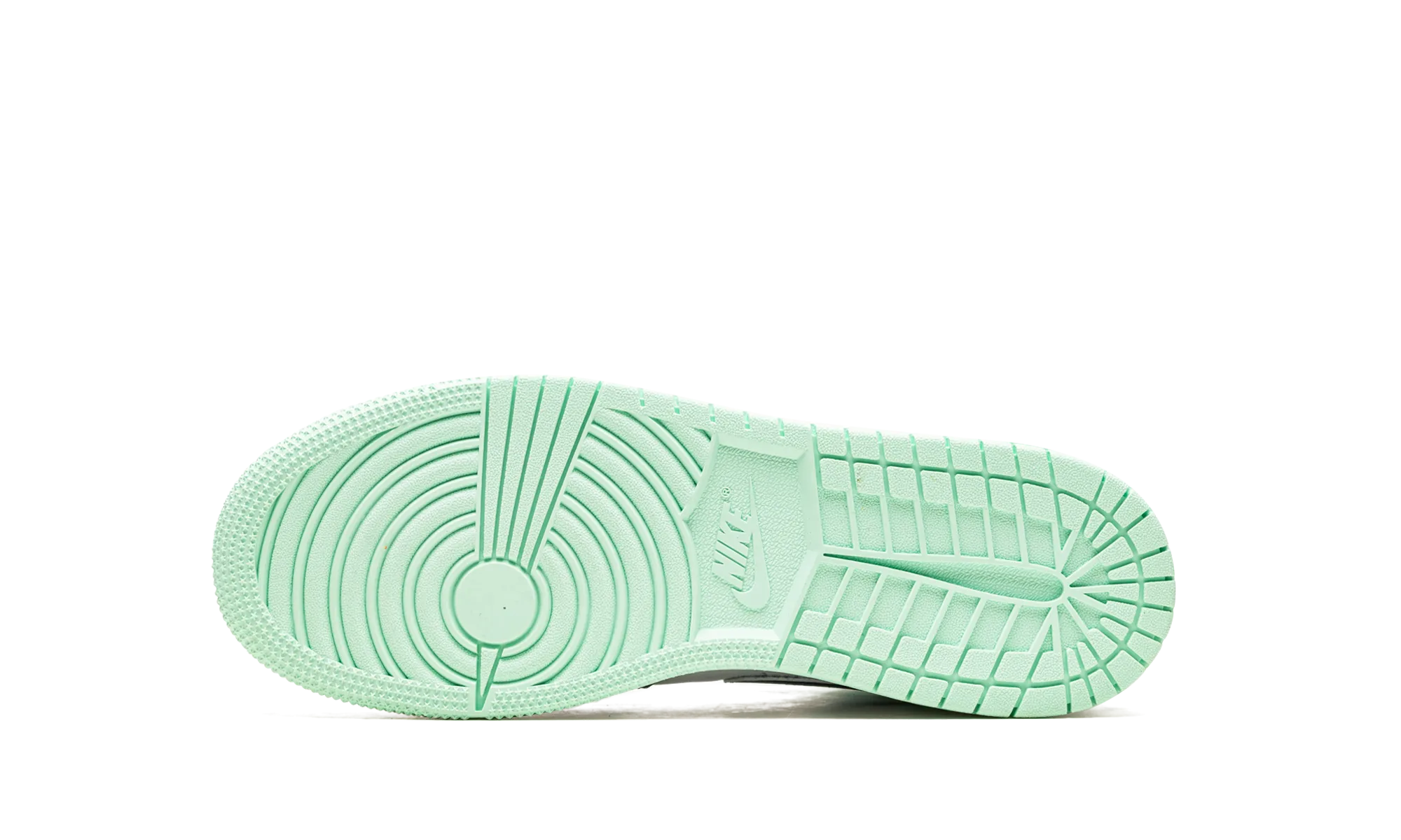 Air Jordan 1 Mid GS "Blue Mint" Anatomical shape Dynamic Traction Pattern