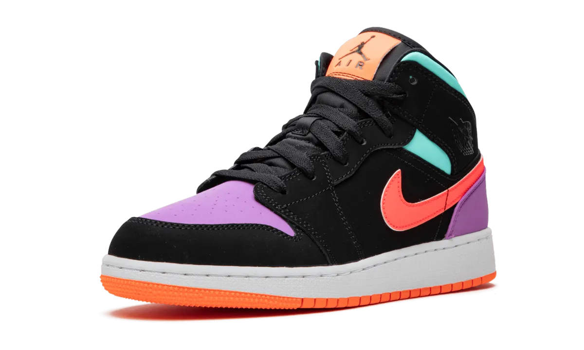 Air Jordan 1 Mid GS "Candy" Knit Fabric Construction